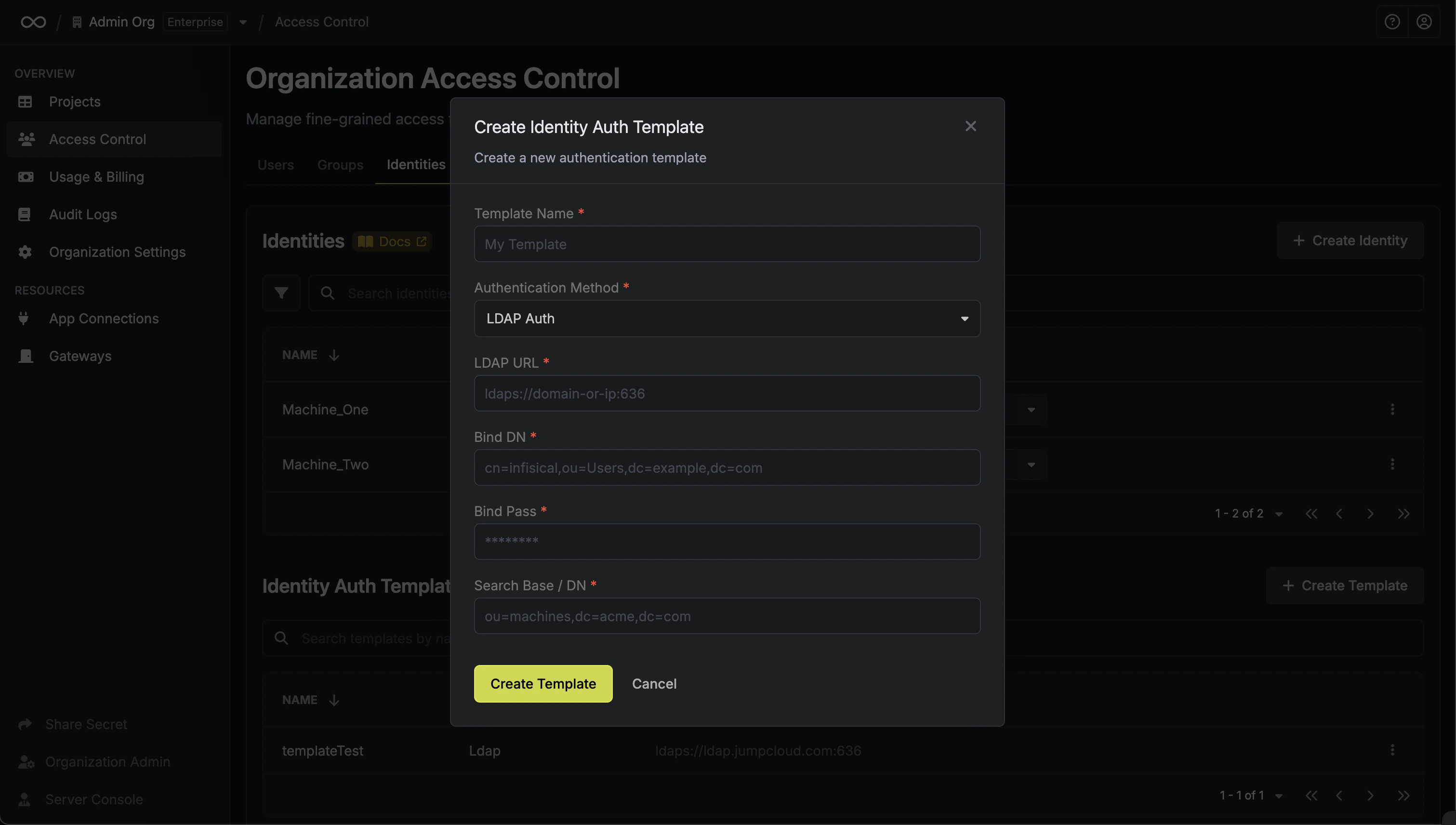 LDAP Auth Template