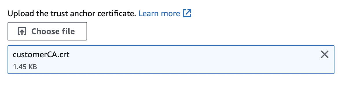 Set key store cert