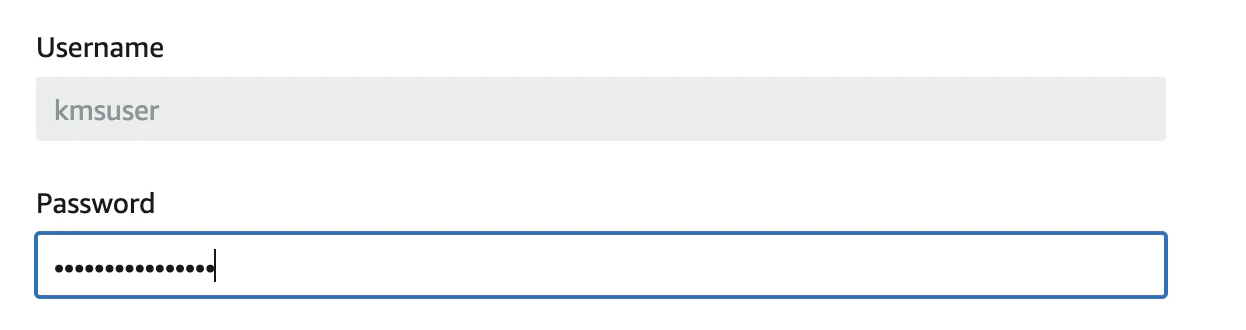 Set key store password