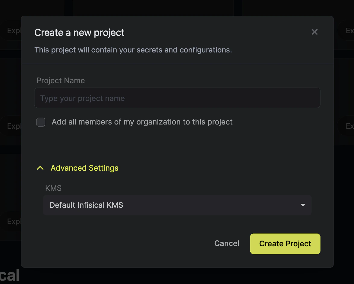 Configure KMS new
