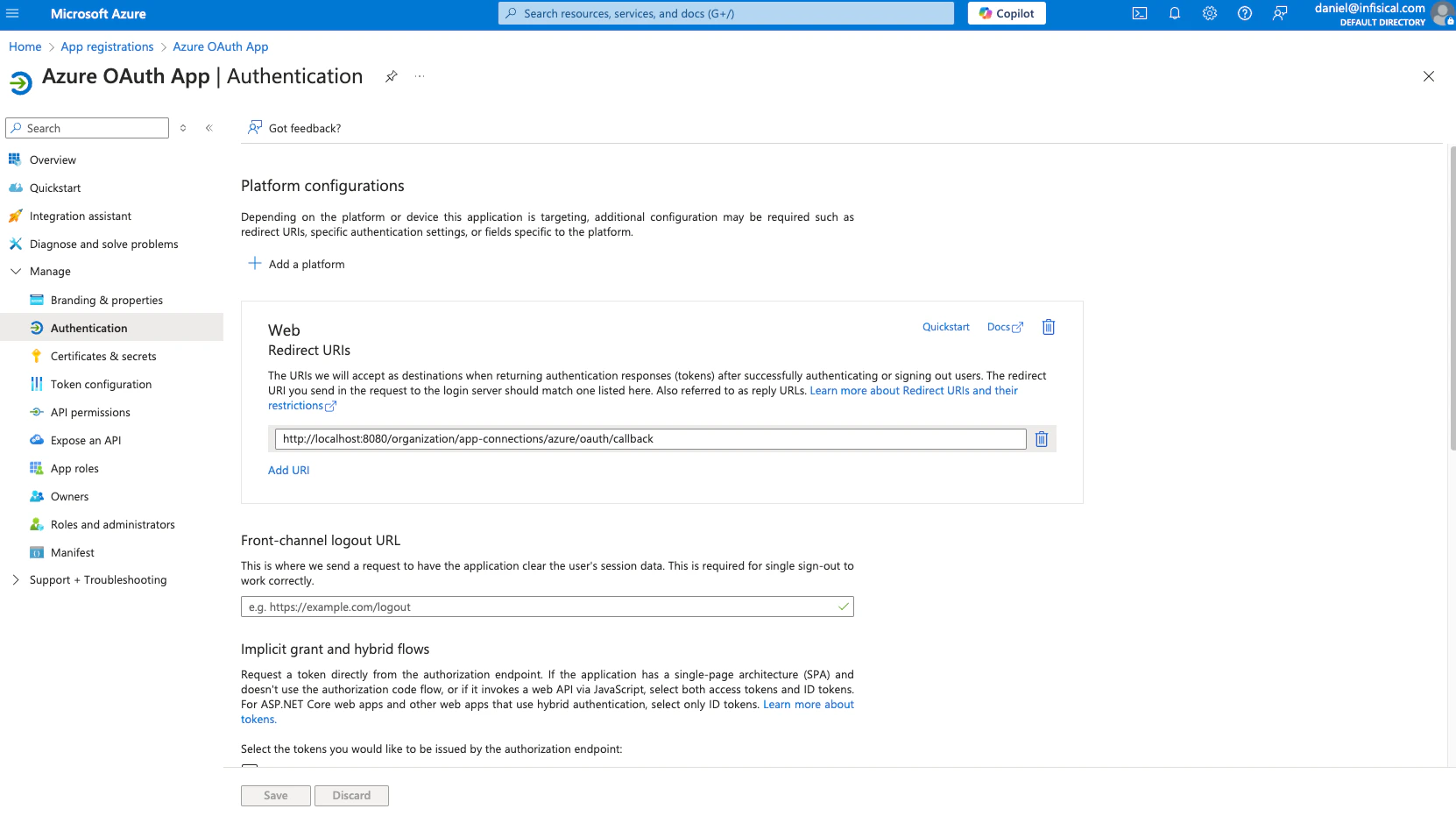 Azure client secrets