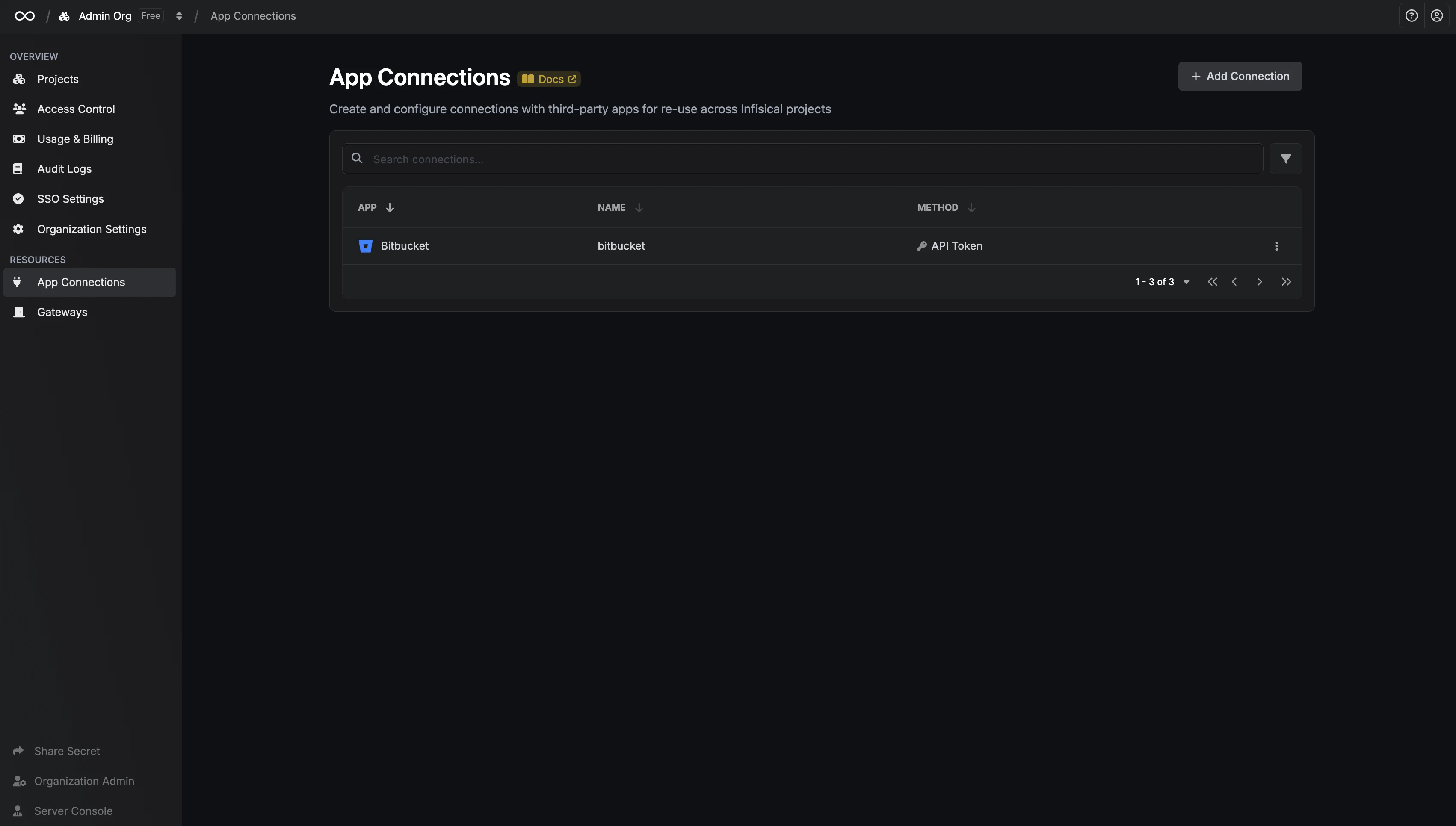 Bitbucket Connection Created