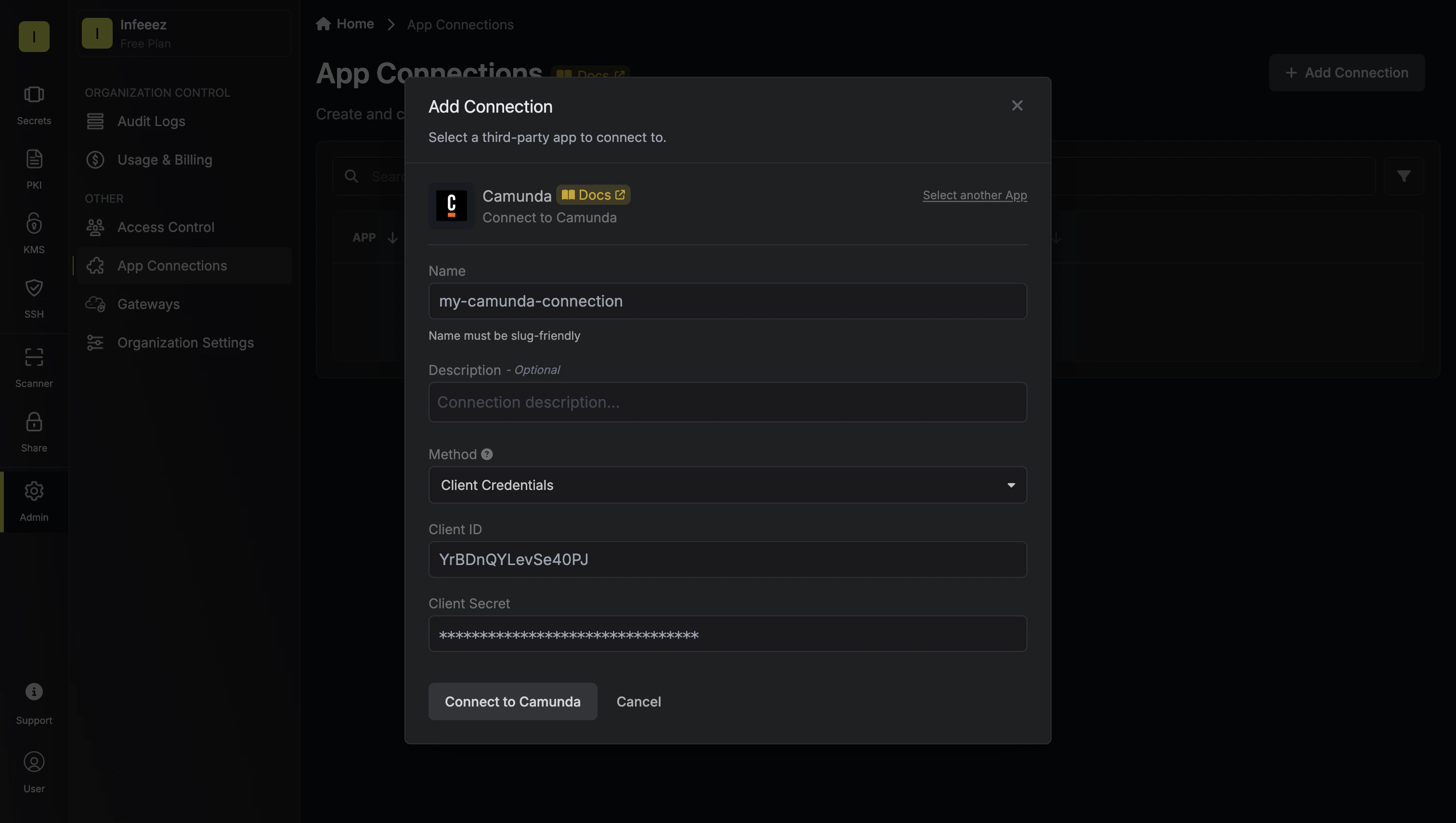 Connect to Camunda