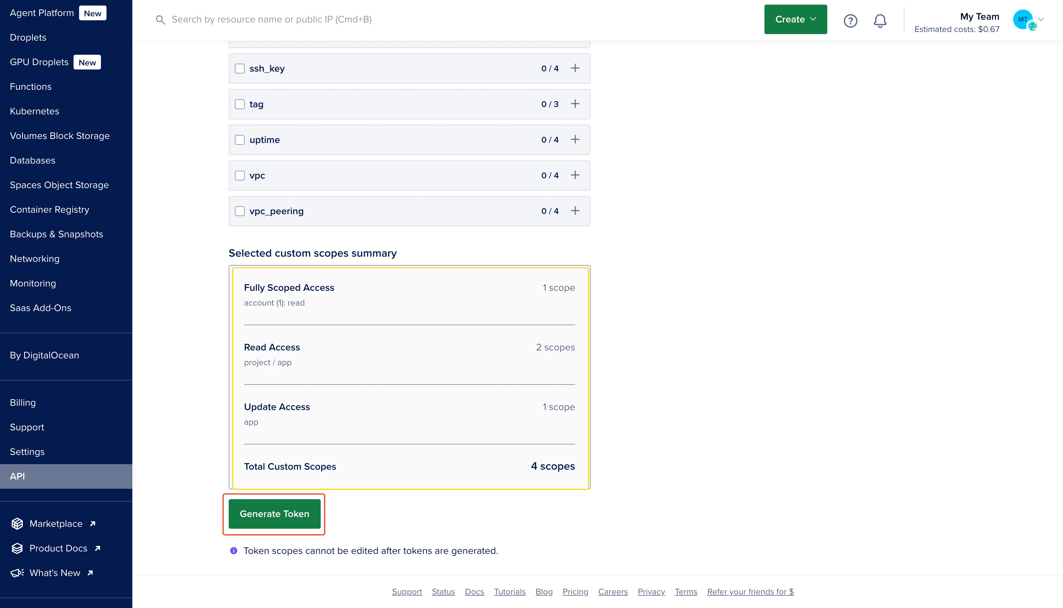 Token Form