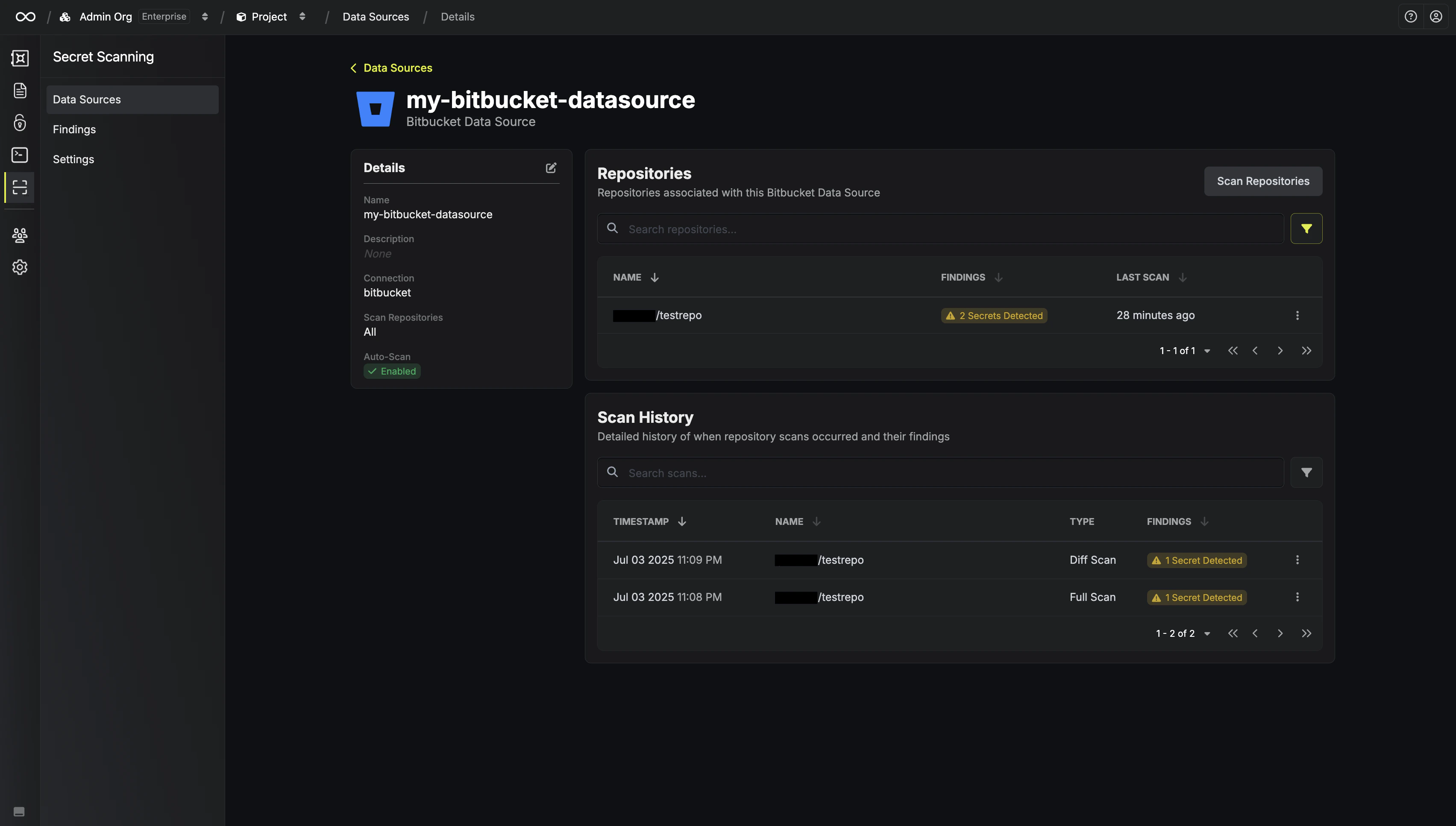Data Source Page