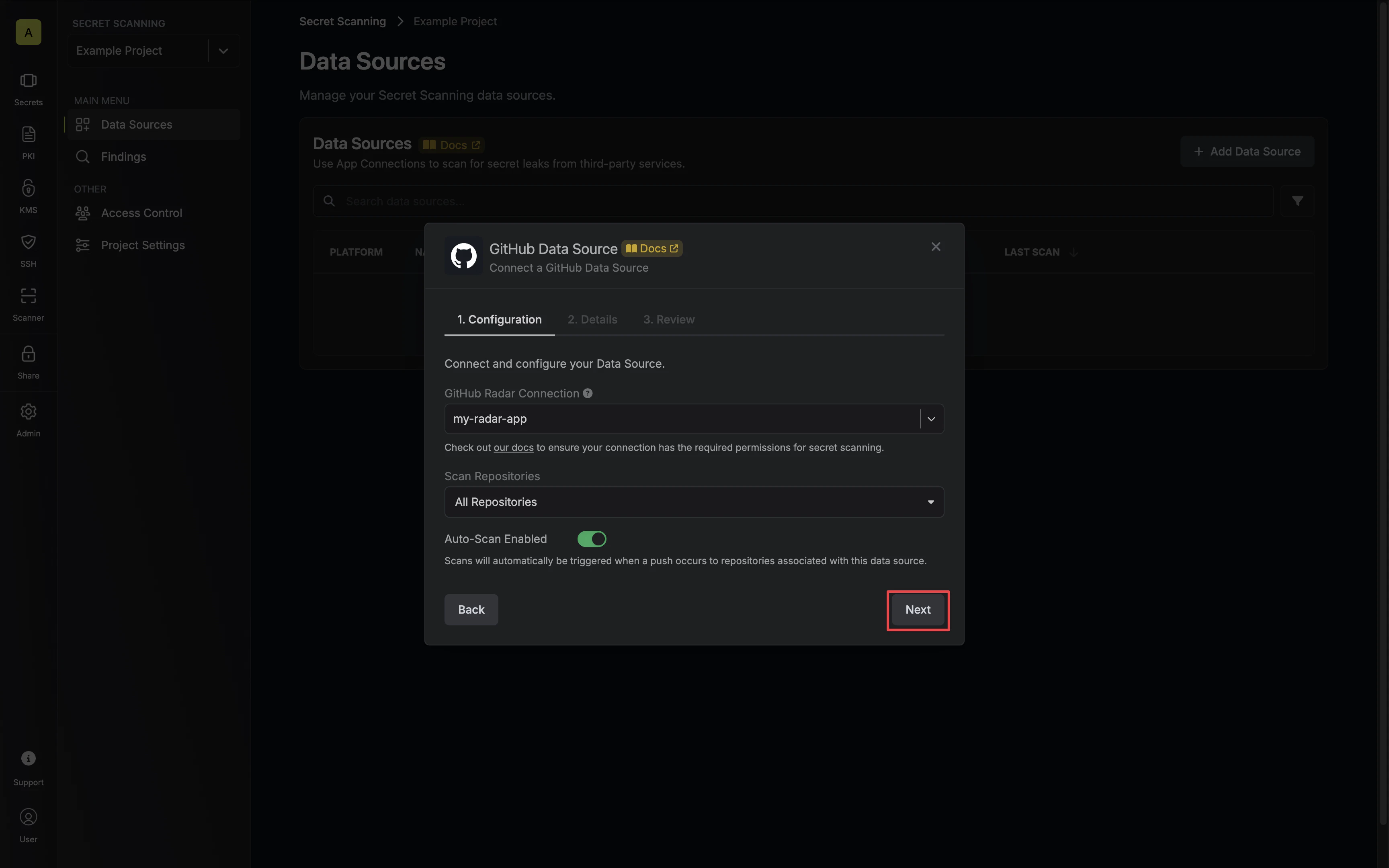 Data Source Configuration