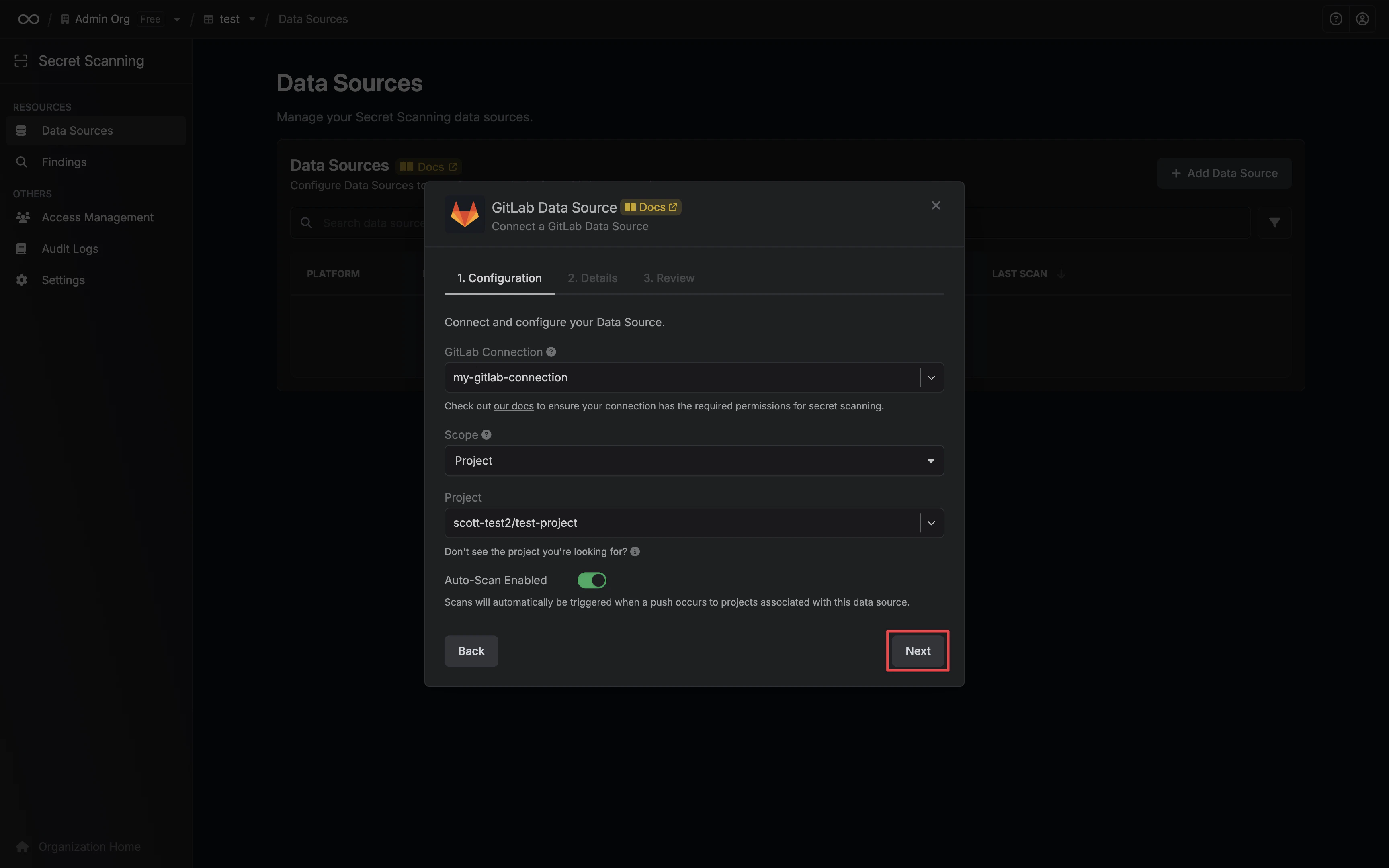 Data Source Configuration