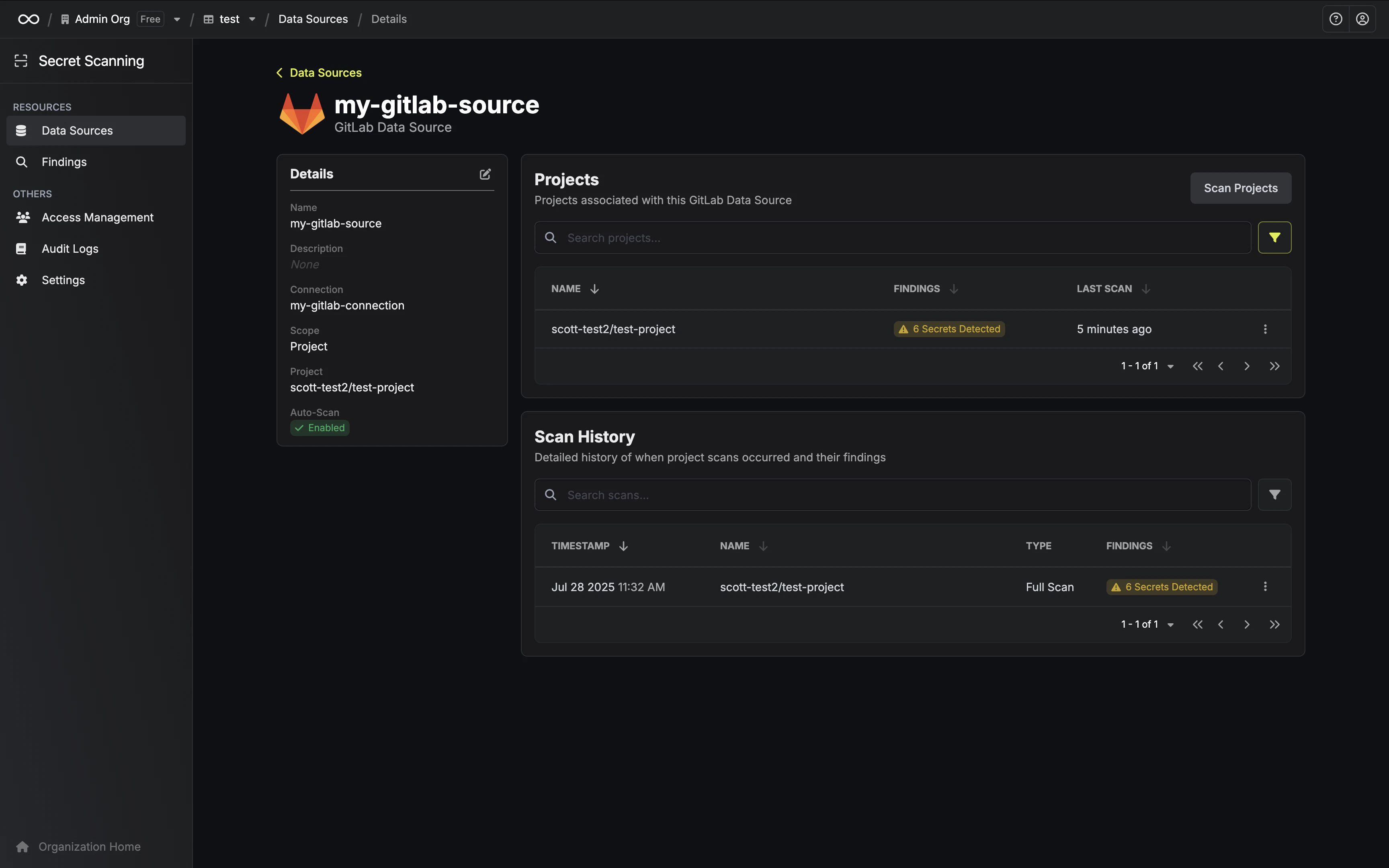Data Source Page