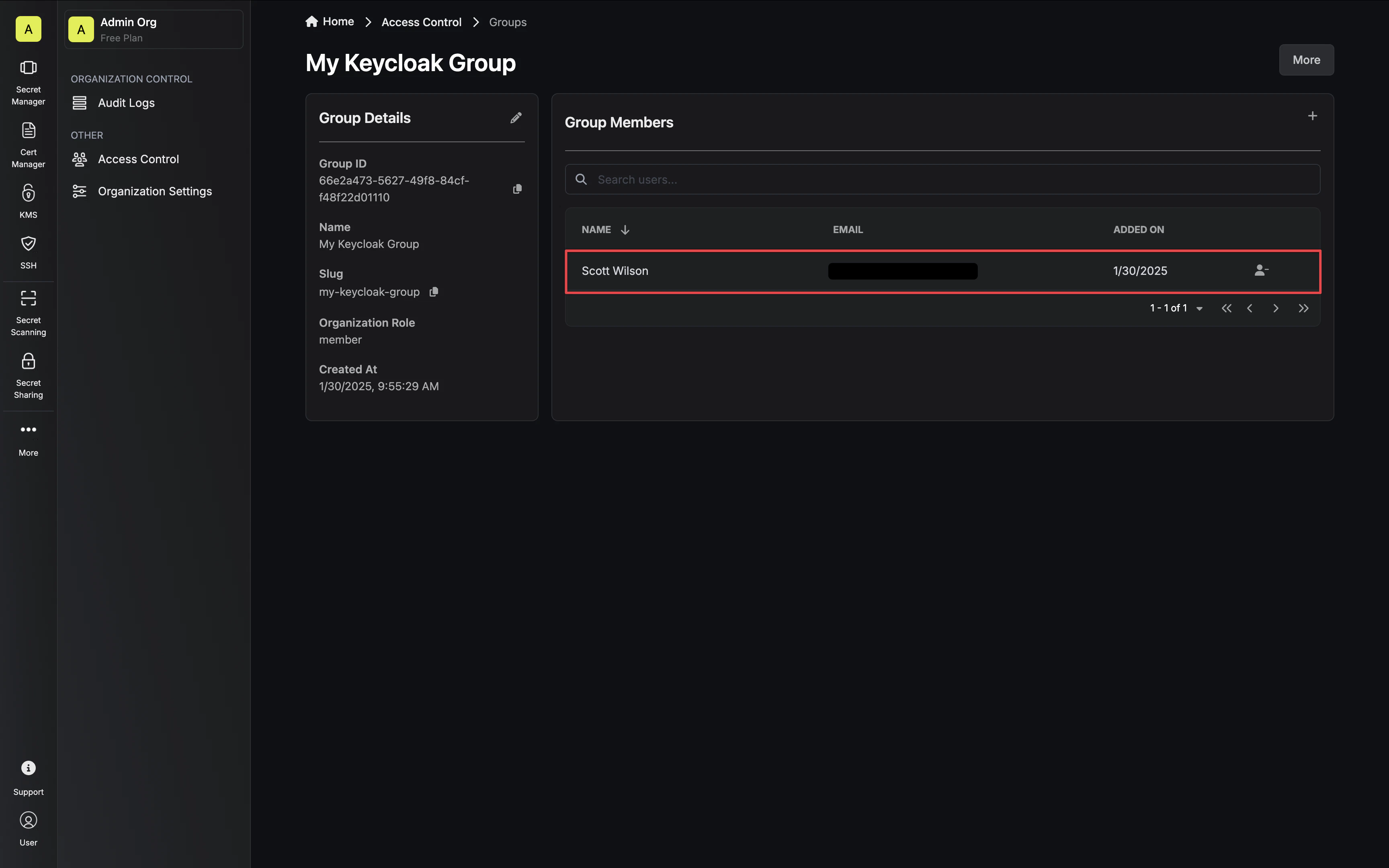 OIDC general synced users