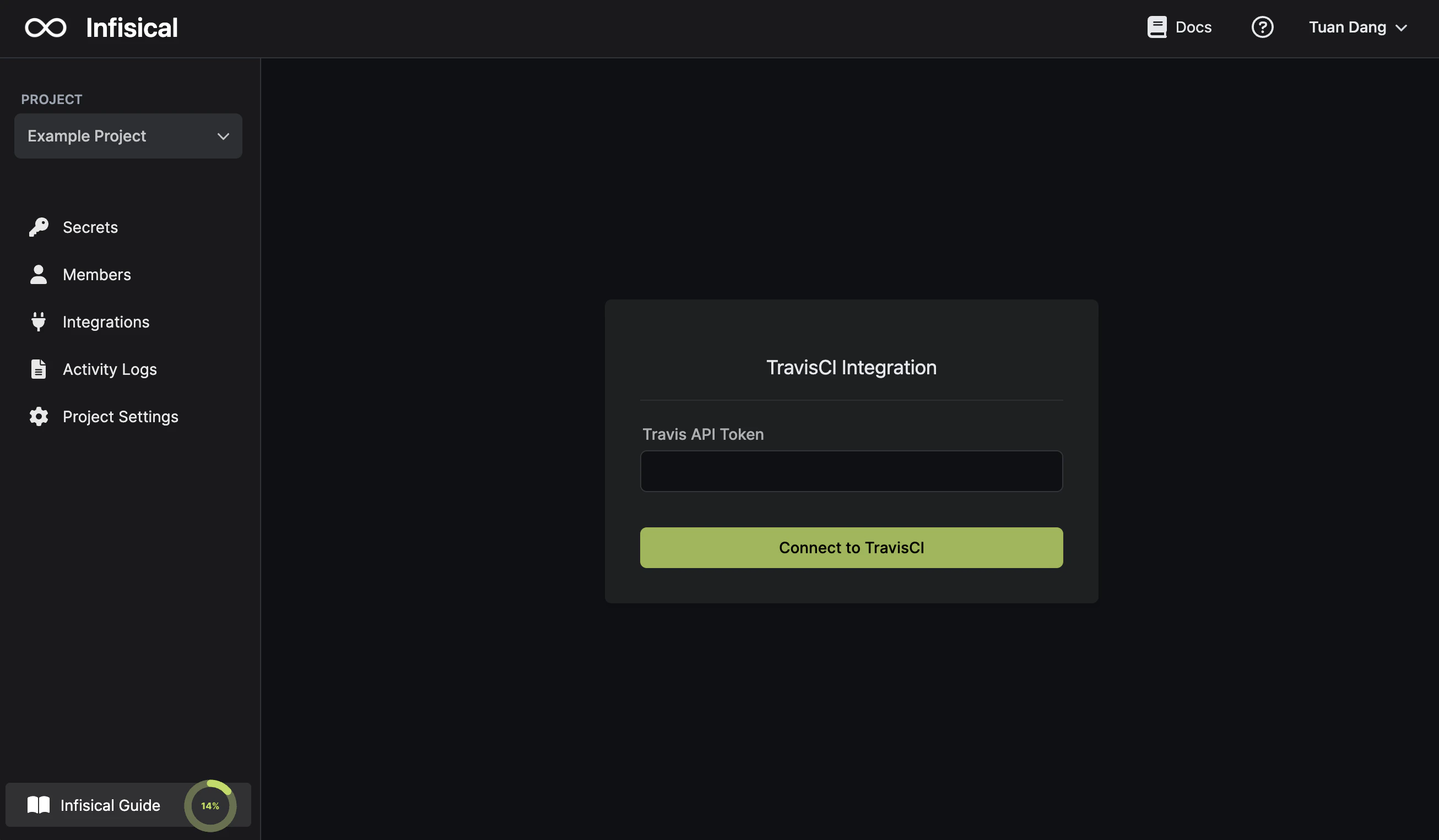 integrations travis ci authorization