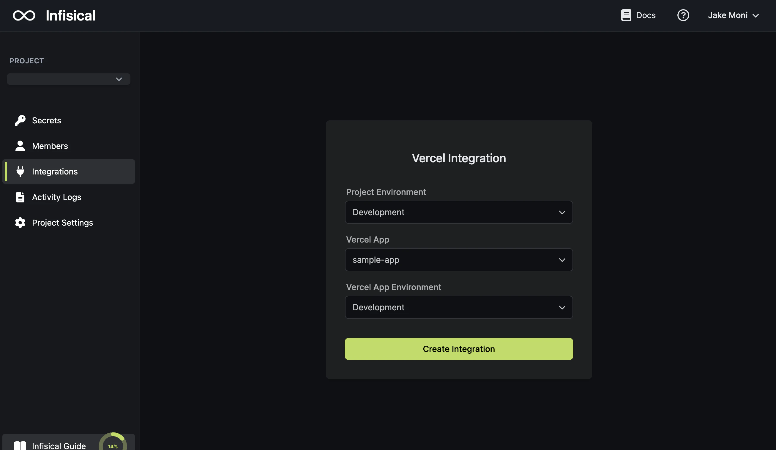 integrations vercel