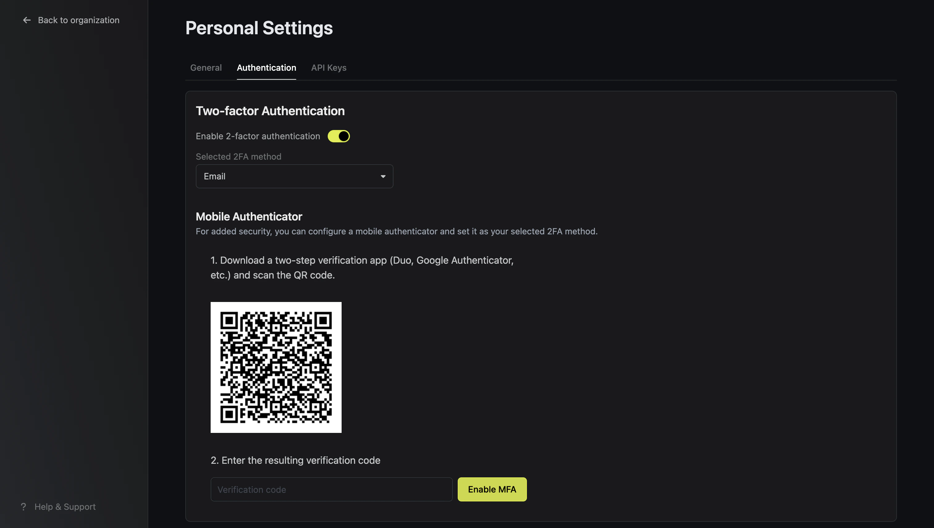 Email-based MFA
