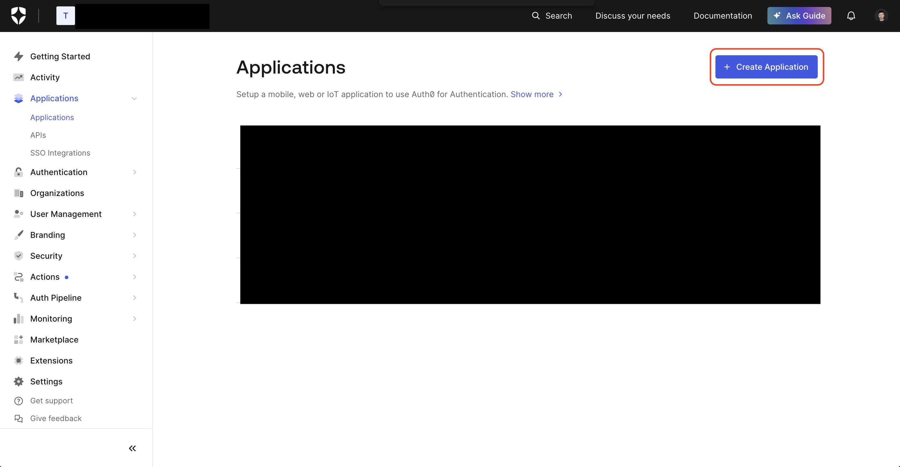 Auth0 SAML app creation