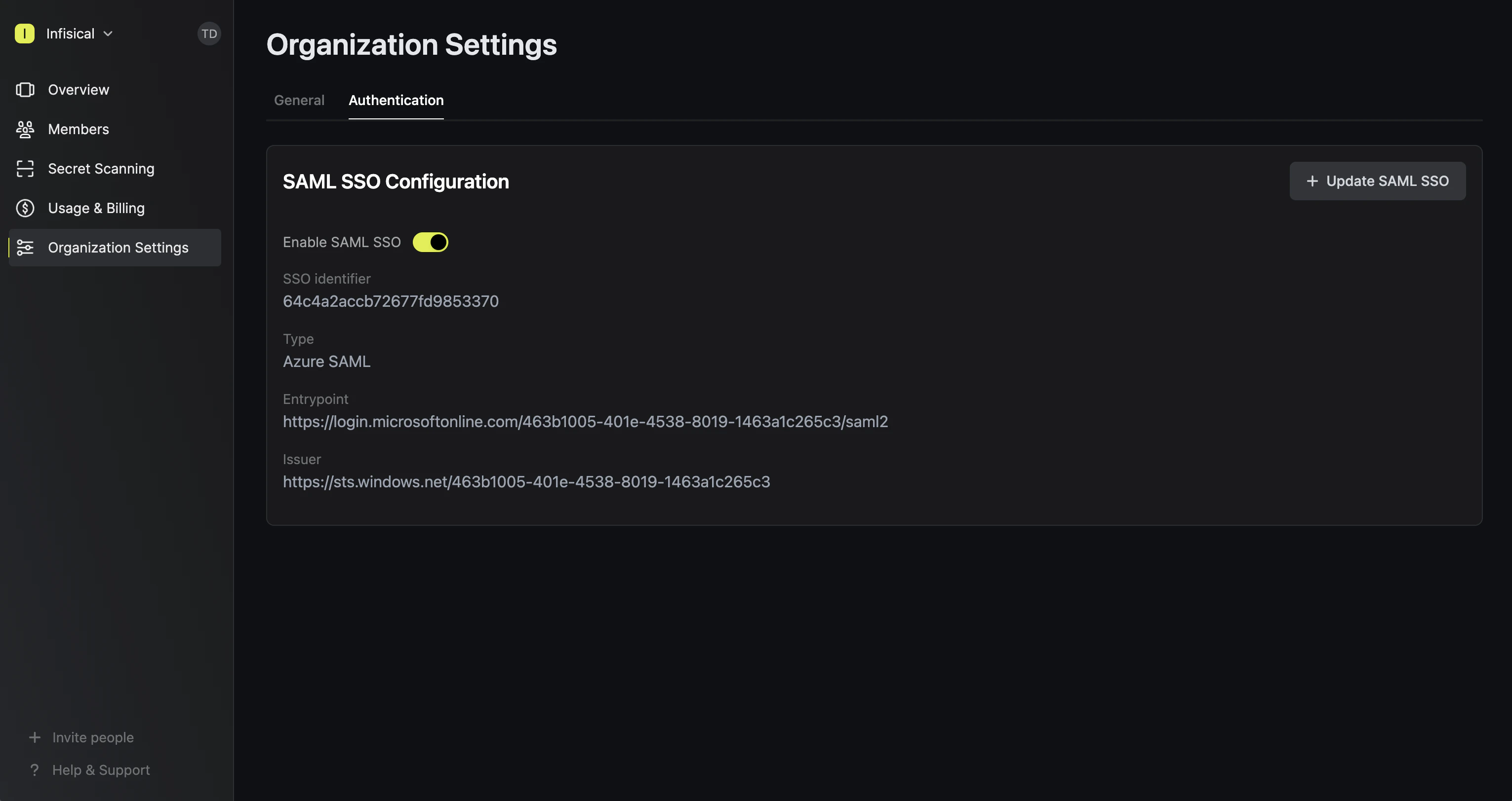 Azure SAML assignment