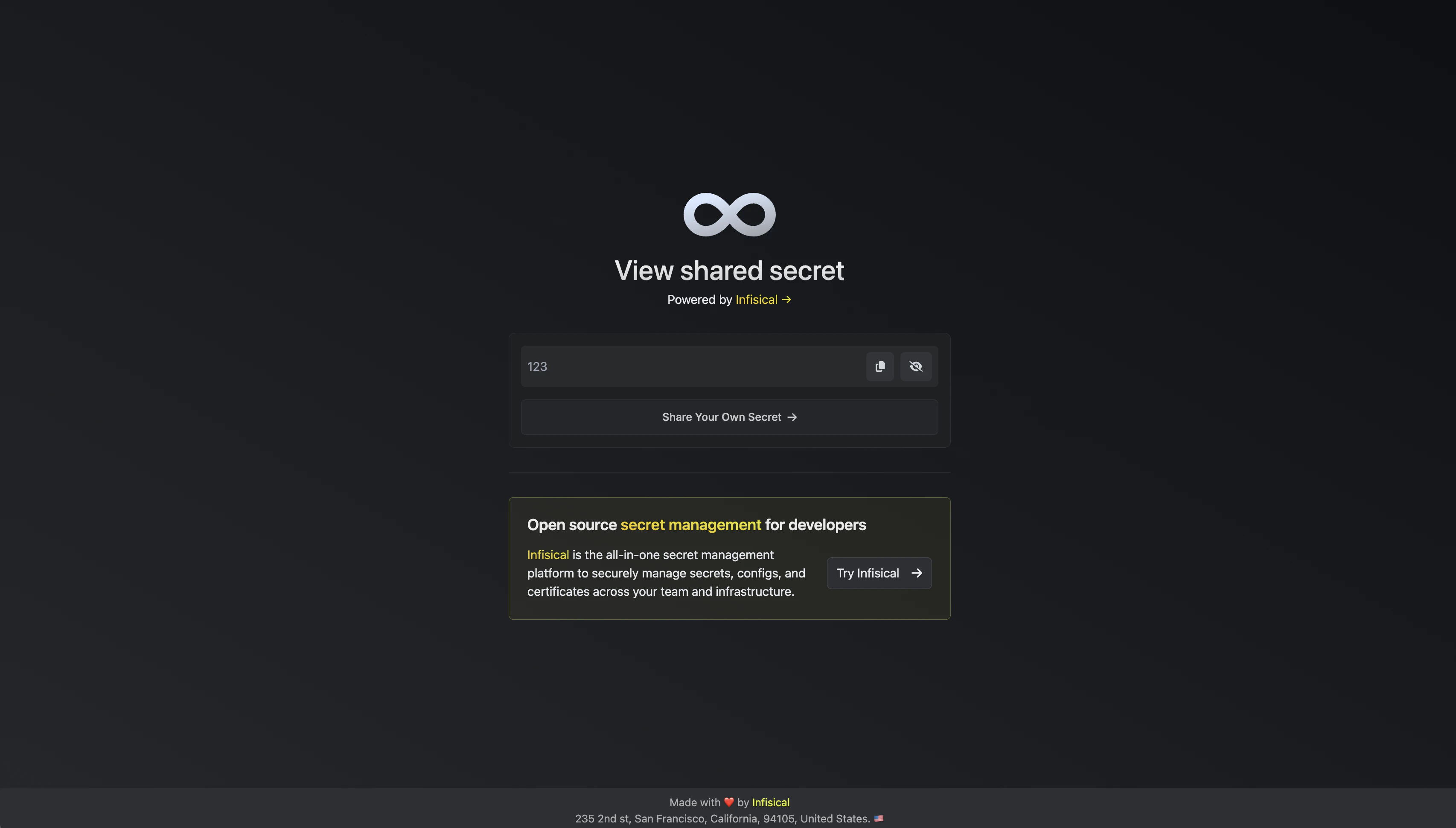 Access Shared Secret