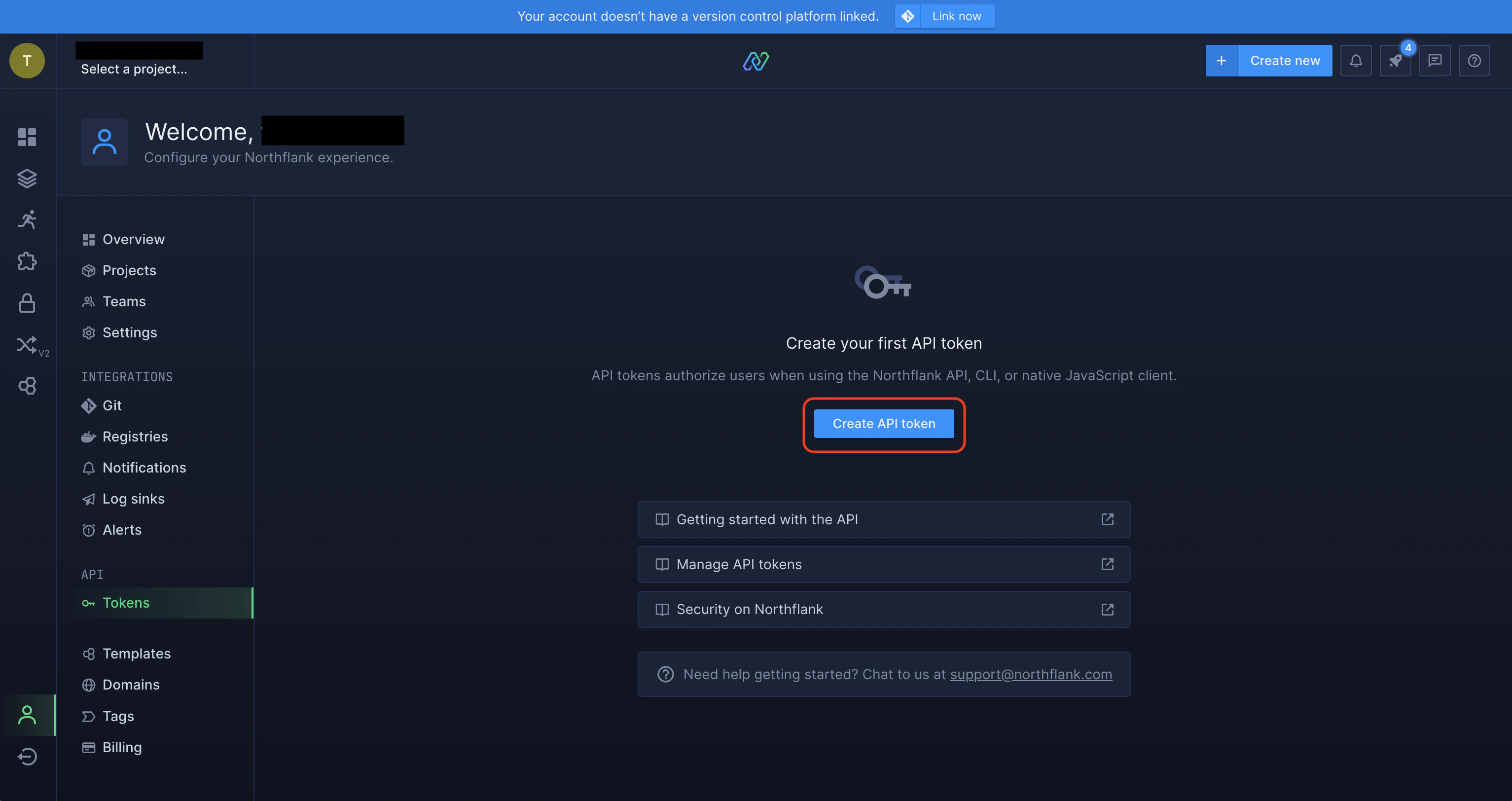 integrations northflank token