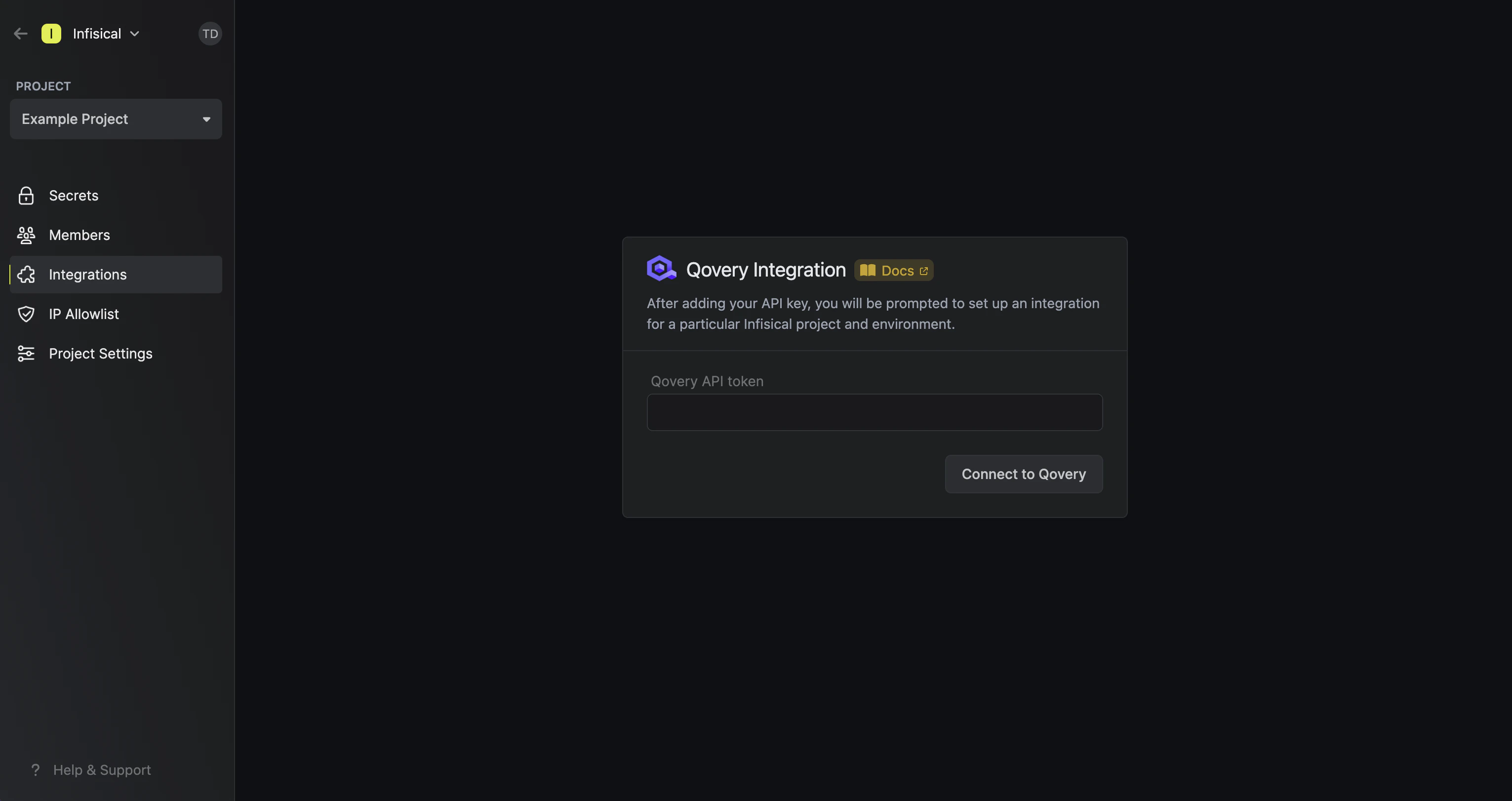 integrations qovery authorization