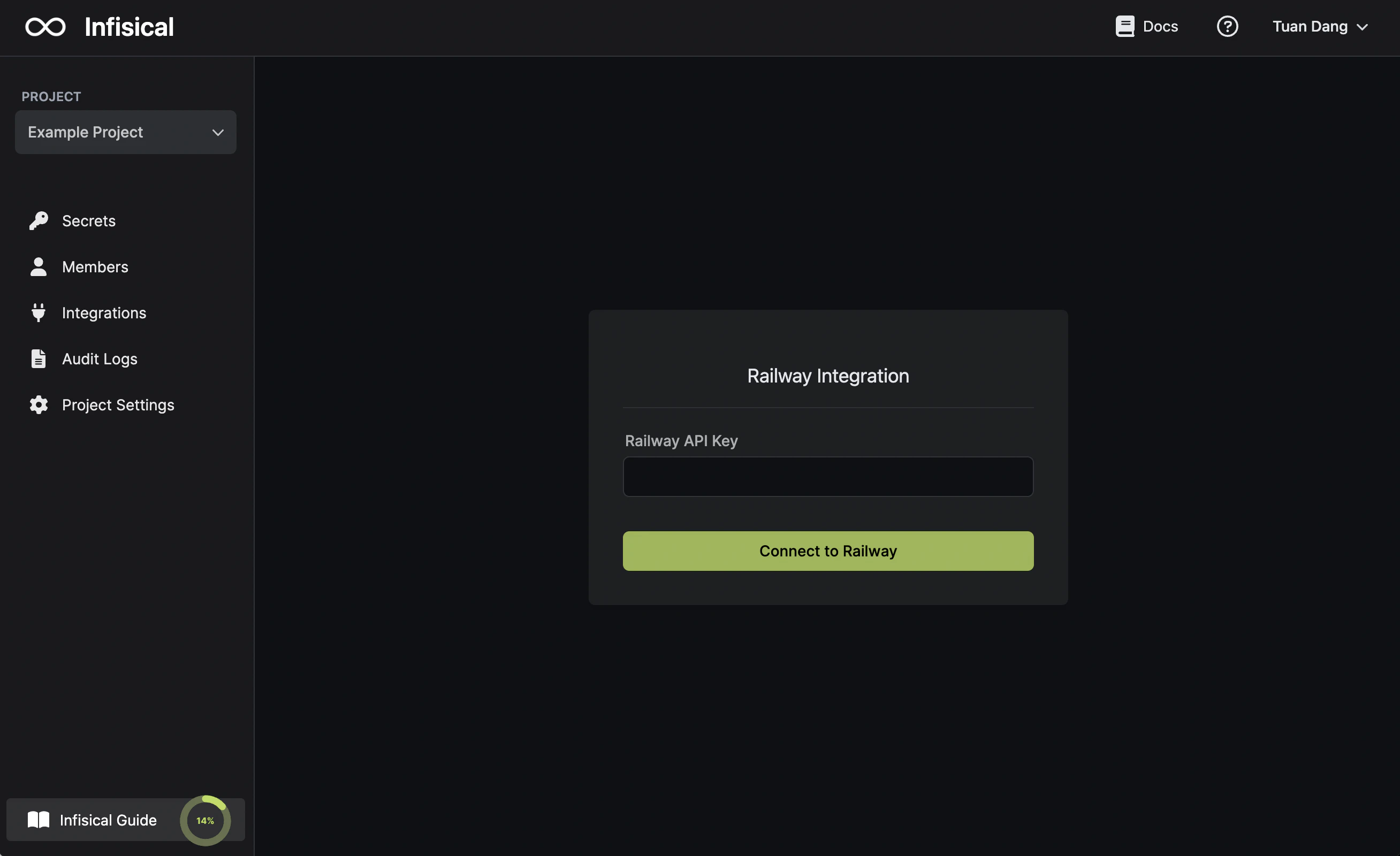 integrations railway authorization