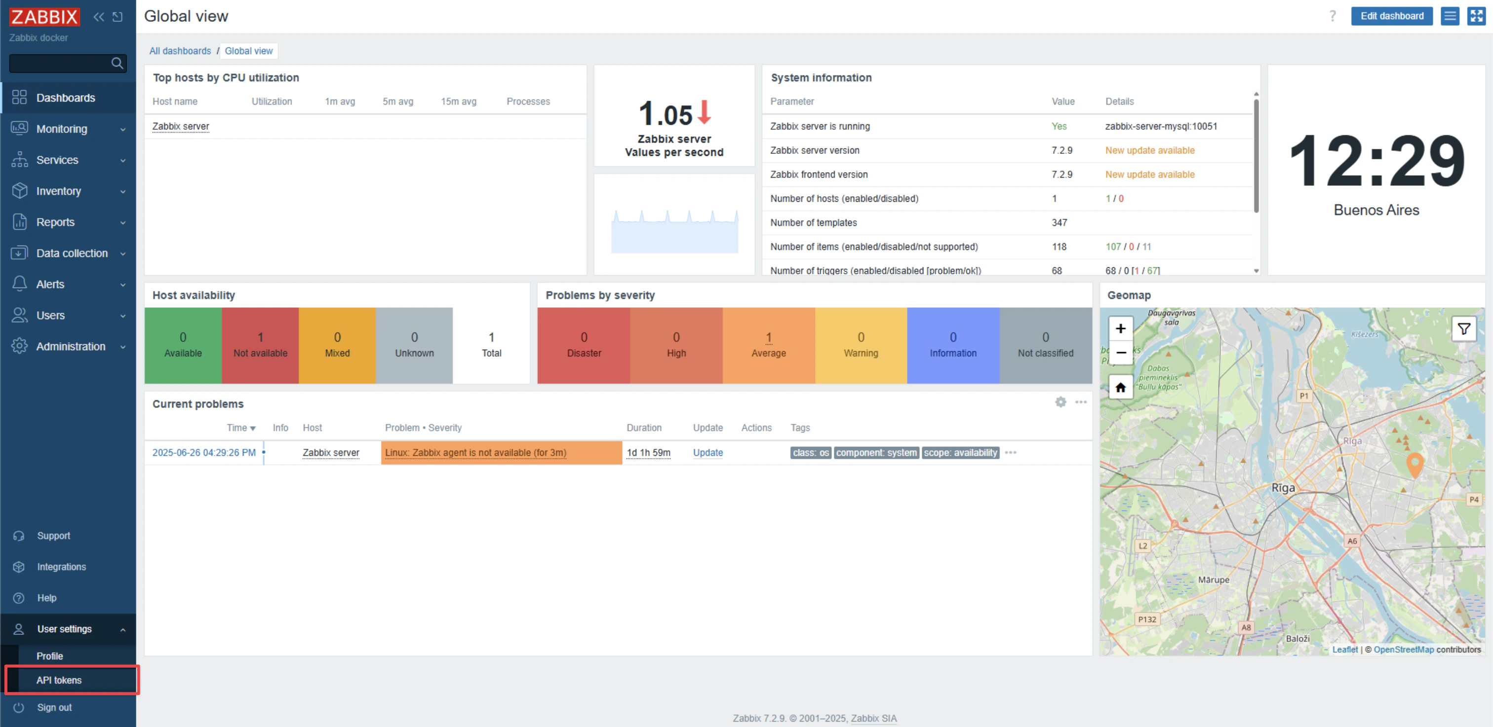 Dashboard Page