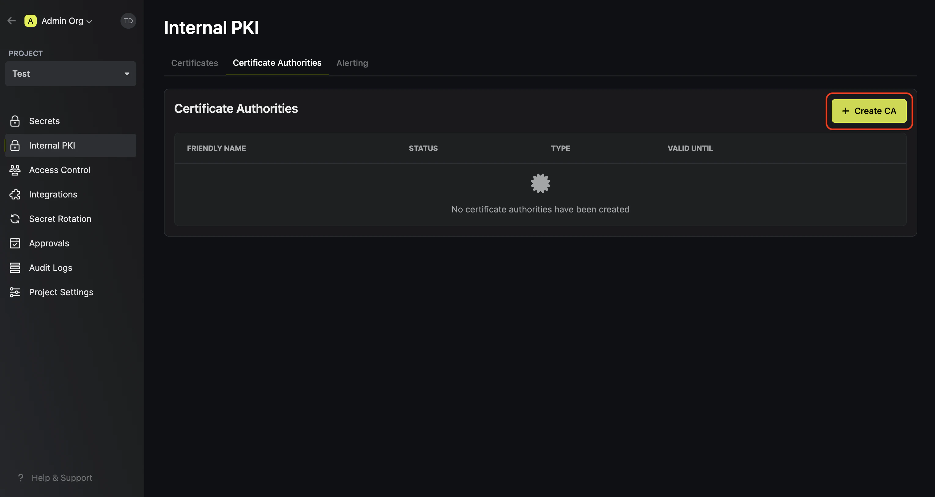pki create ca