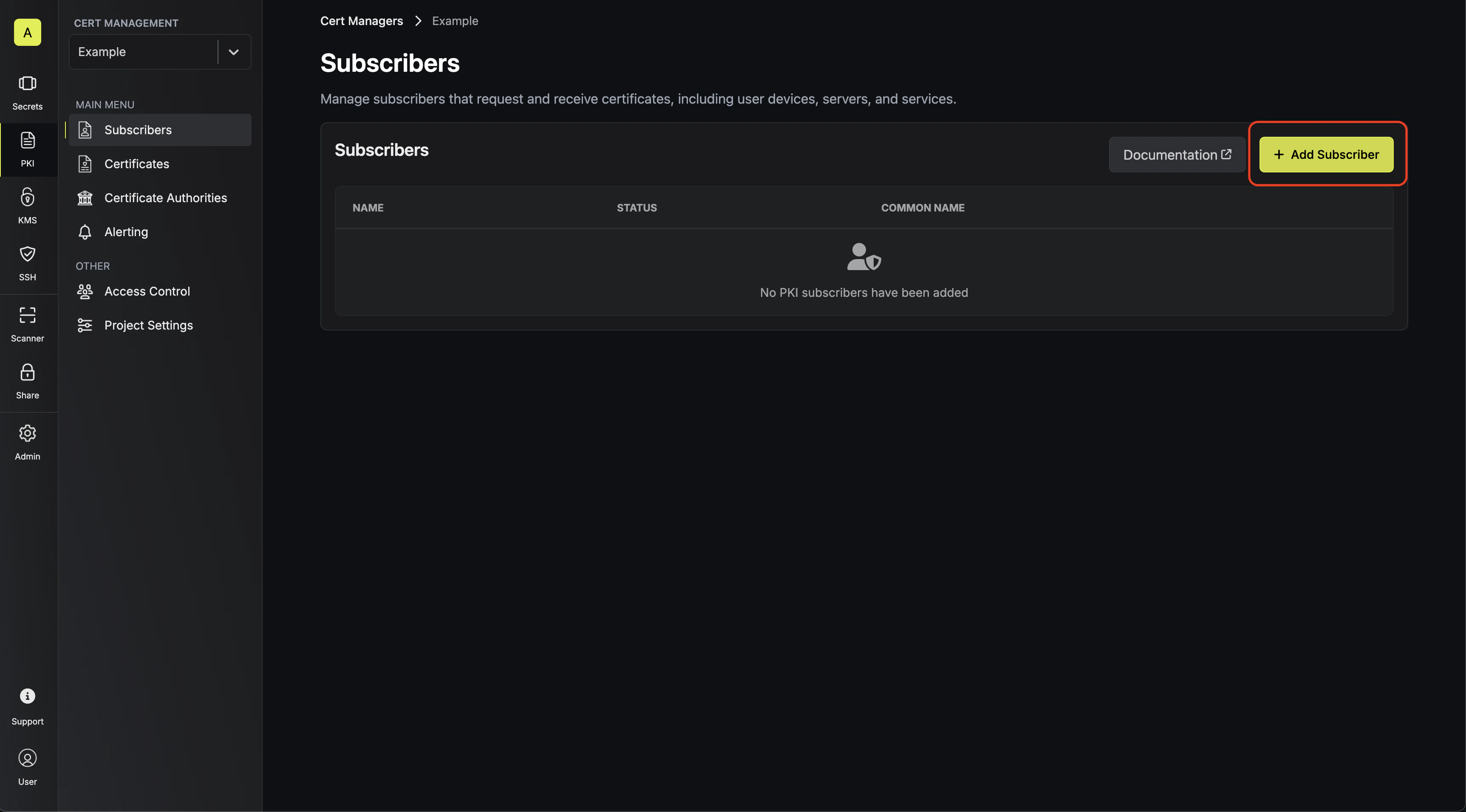pki create subscriber