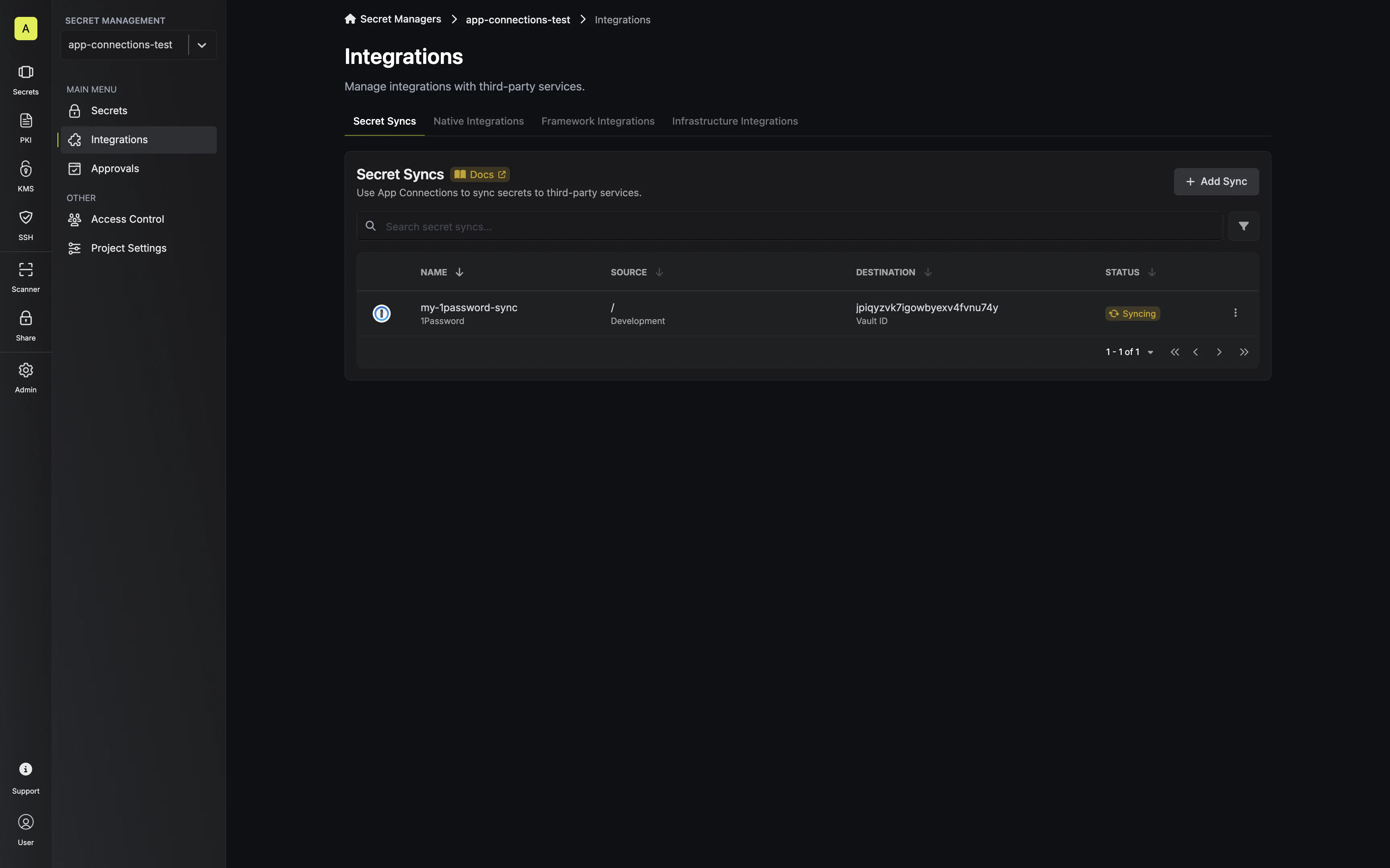 Sync Created