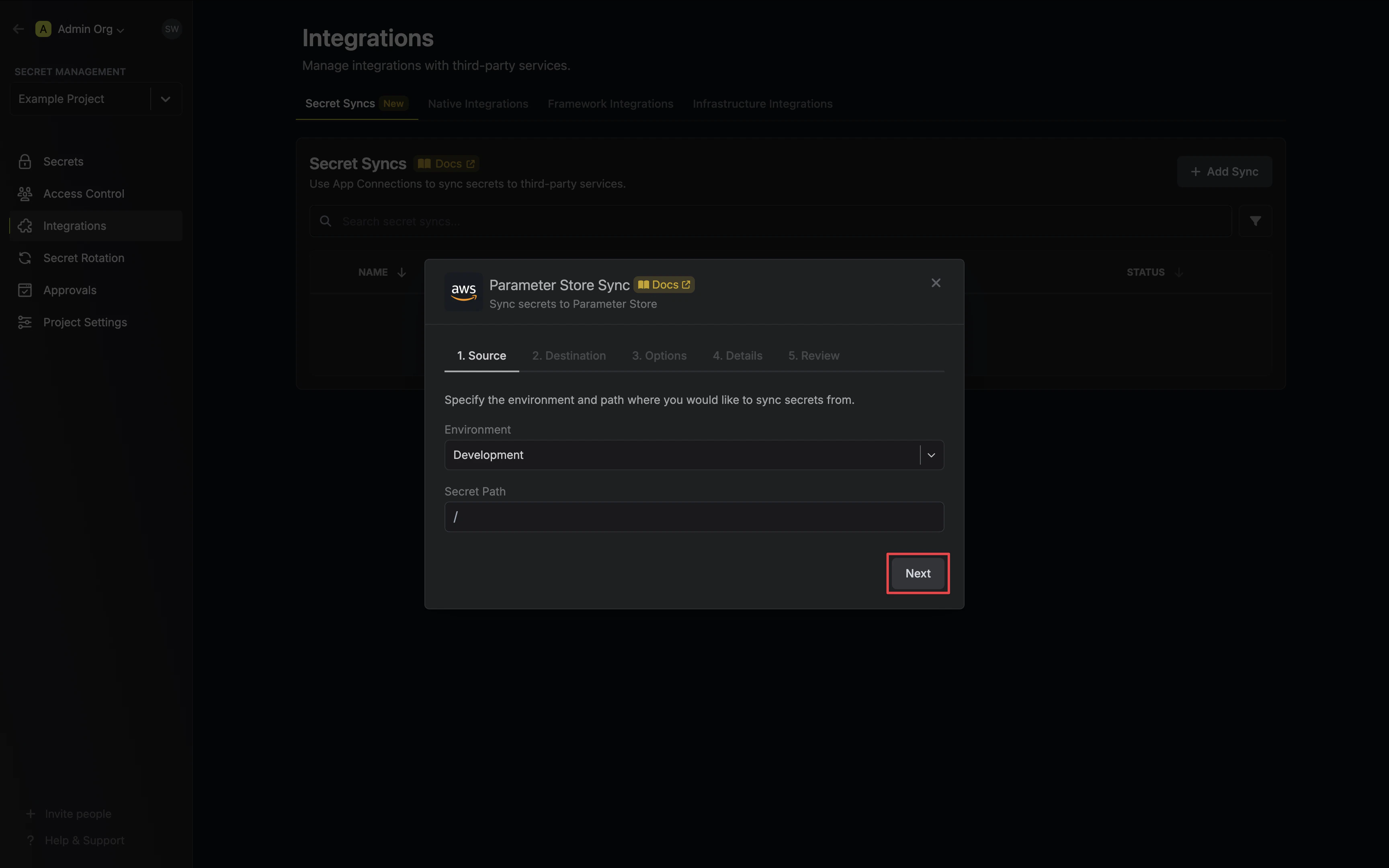 Configure Source