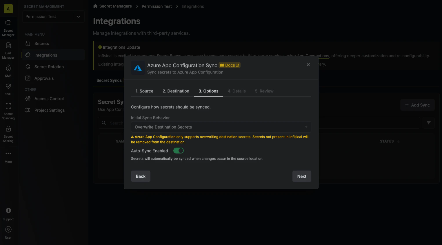 Configure Options