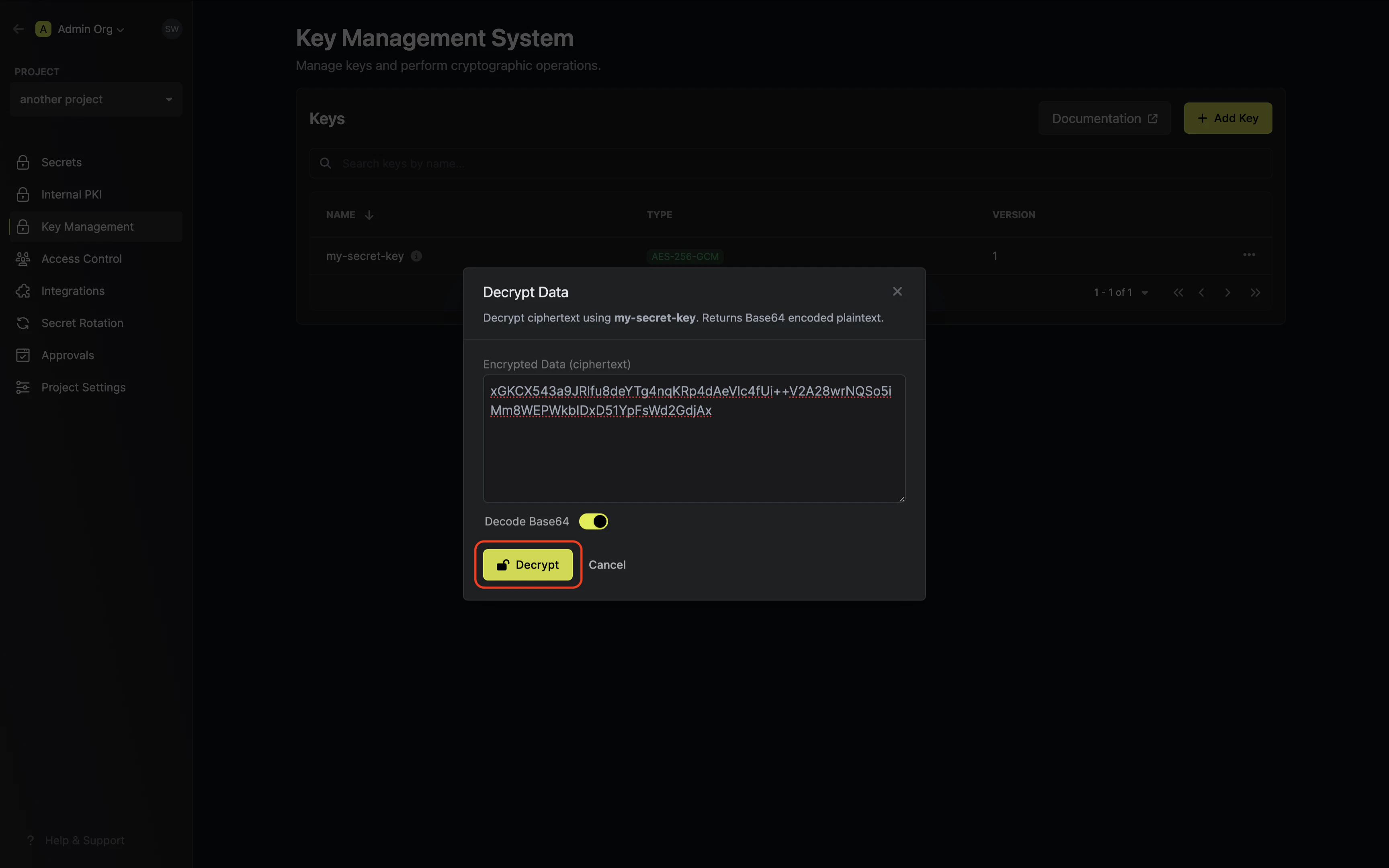kms decrypt data