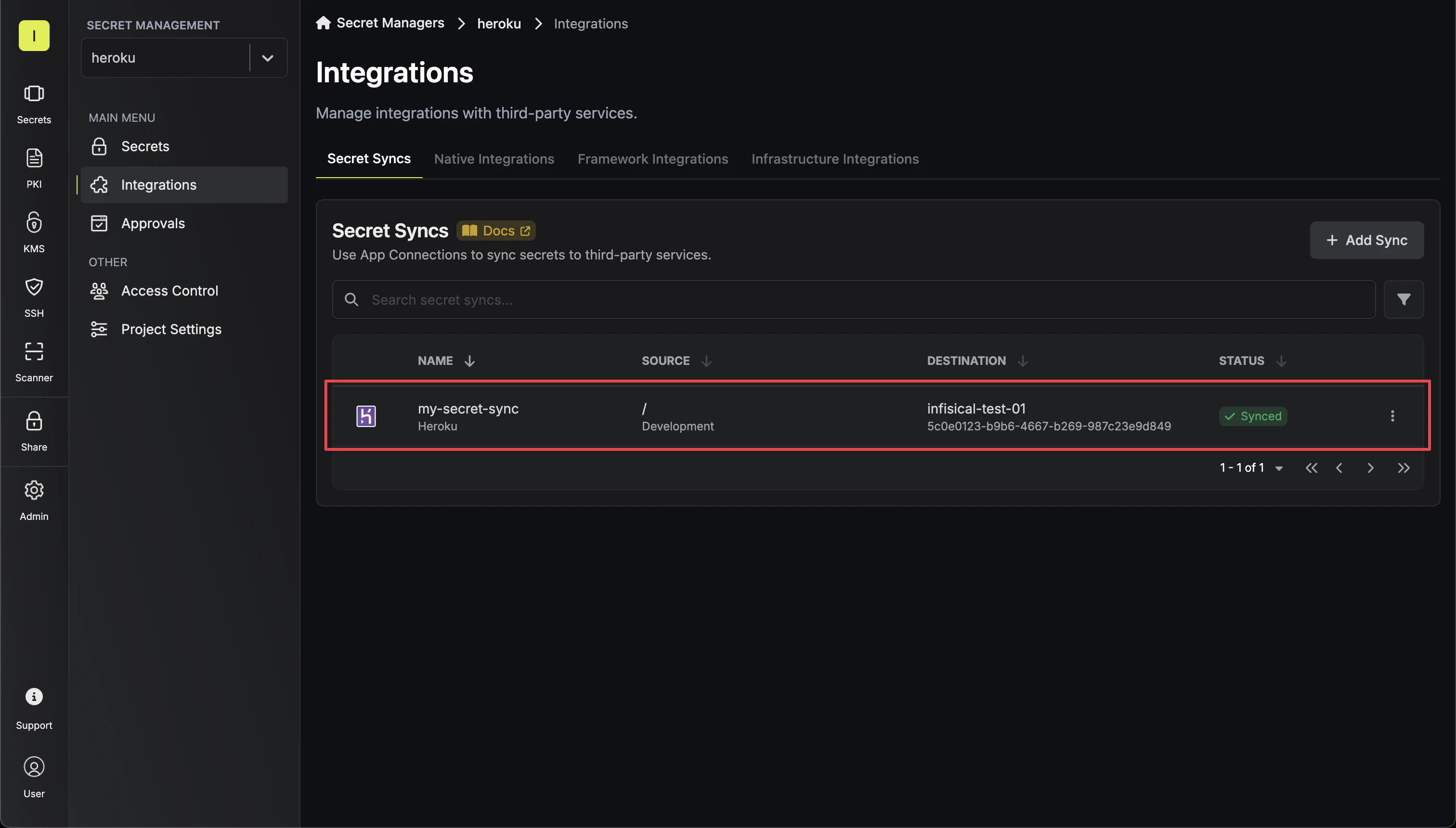 Sync Secrets