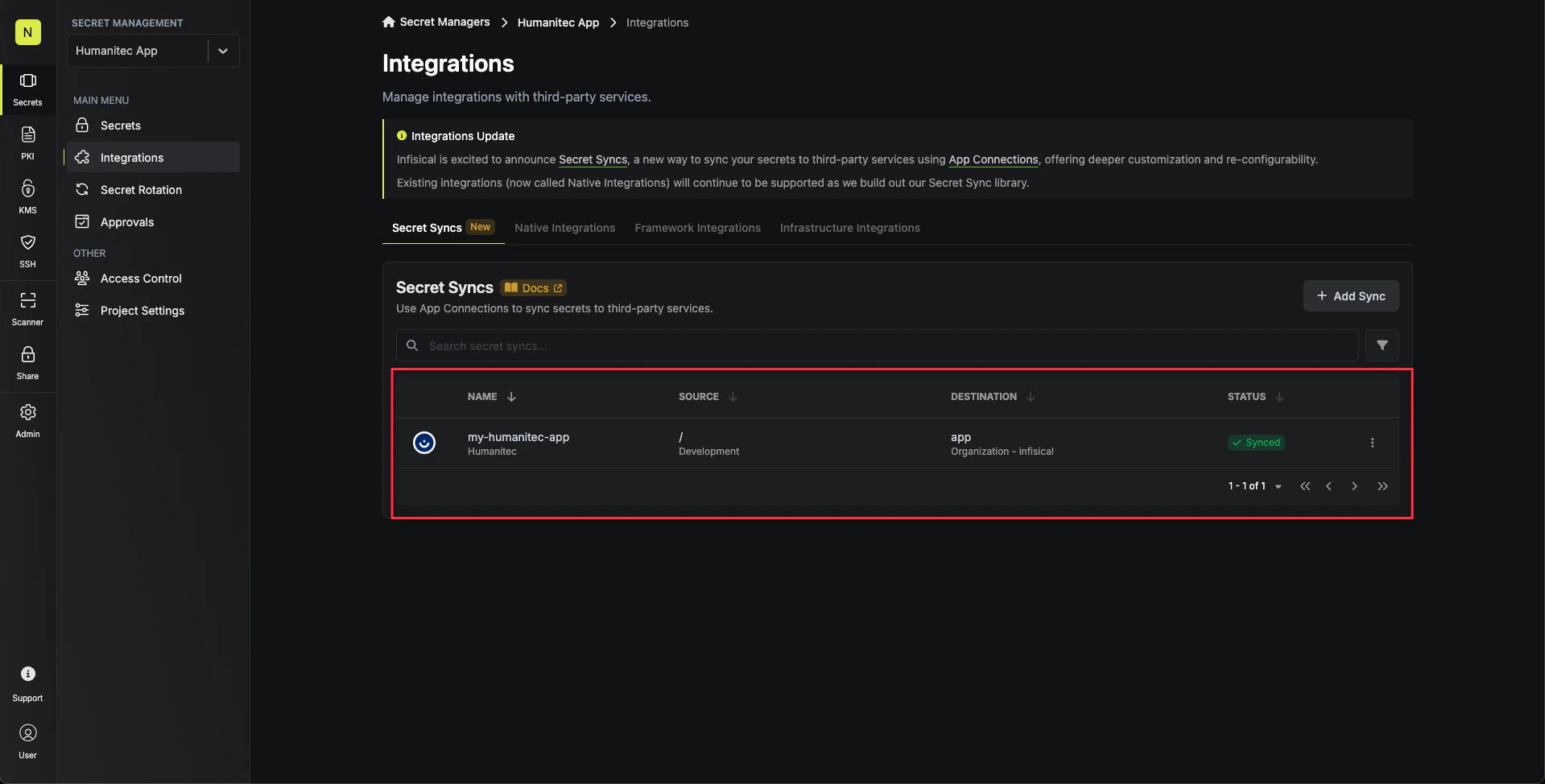 Sync Secrets