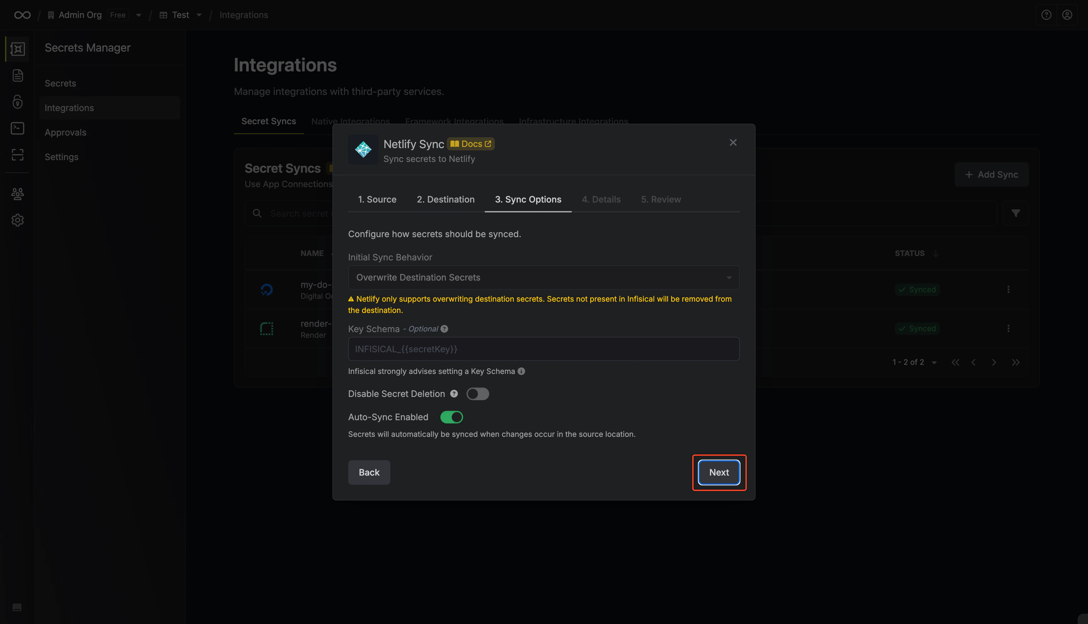 Configure Options