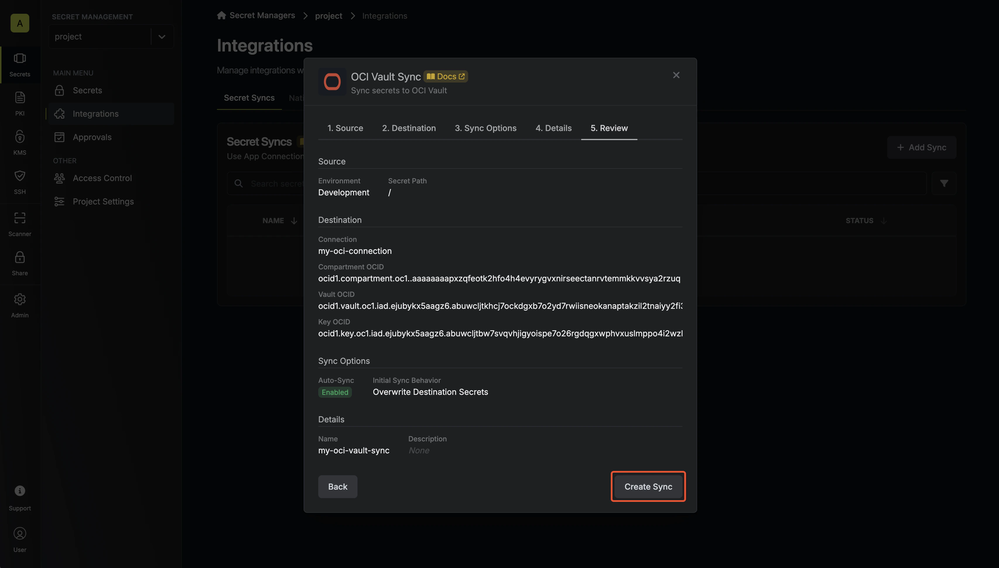 Review Configuration