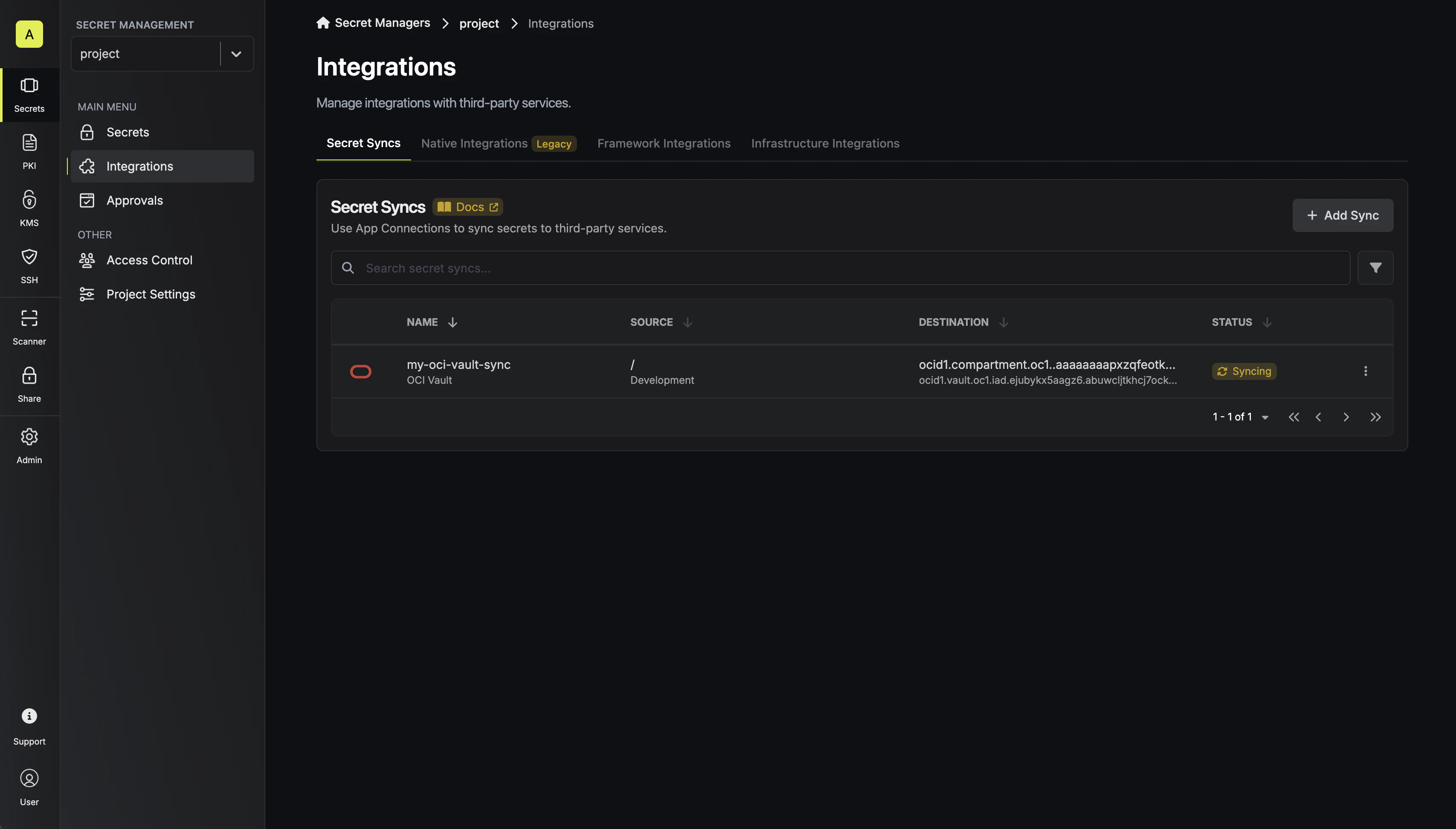Sync Created