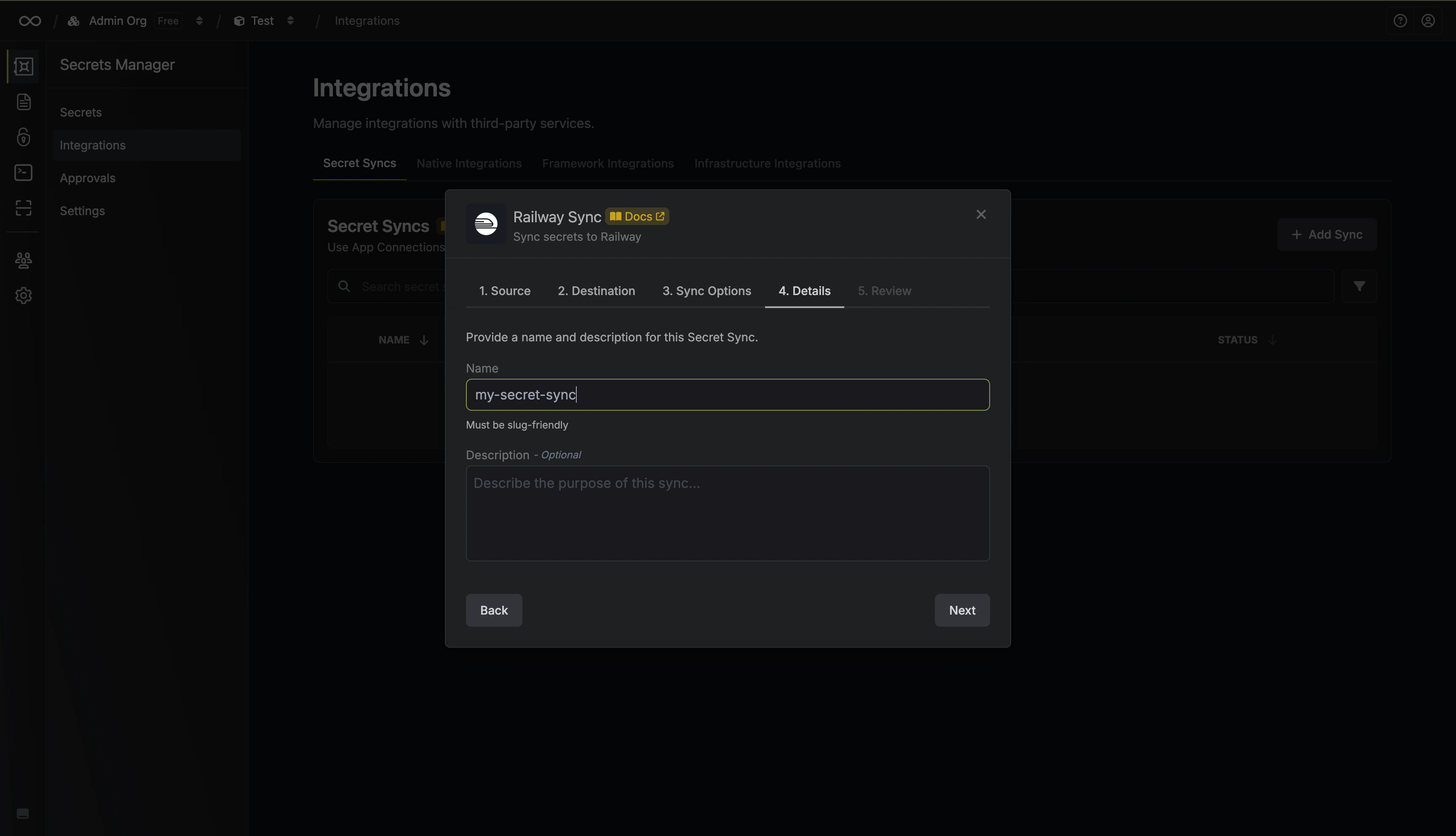 Configure Details