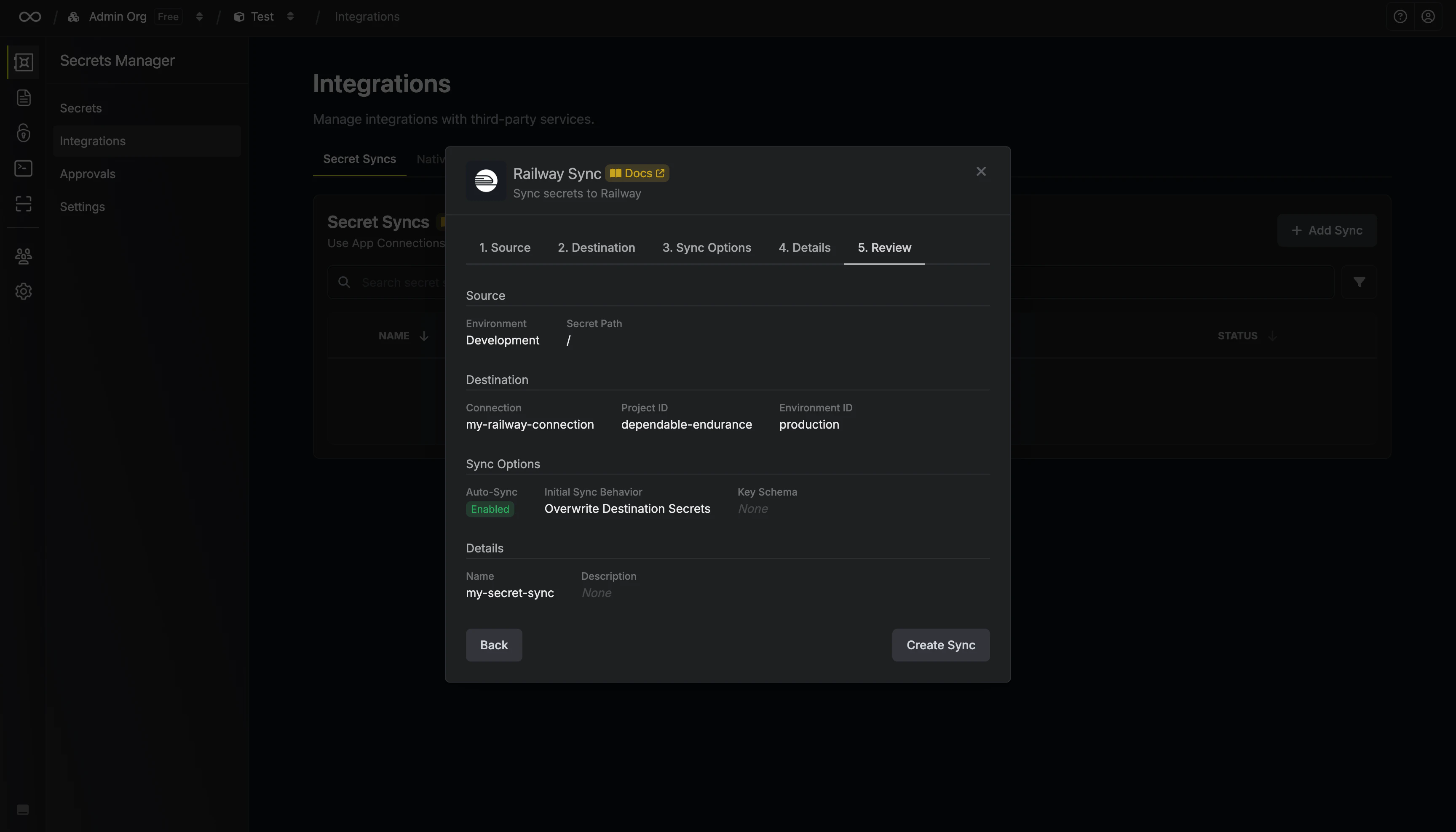 Review Configuration