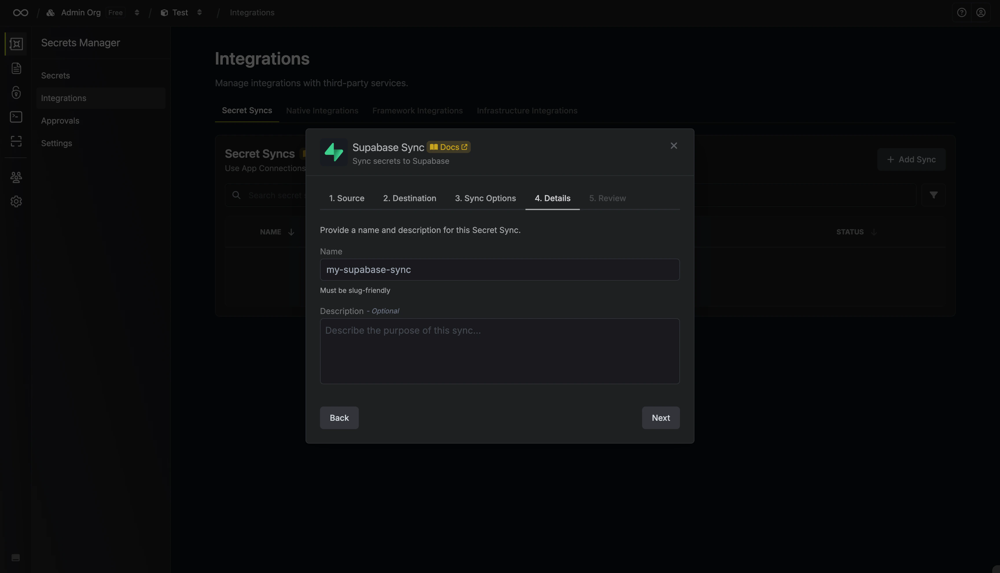 Configure Details