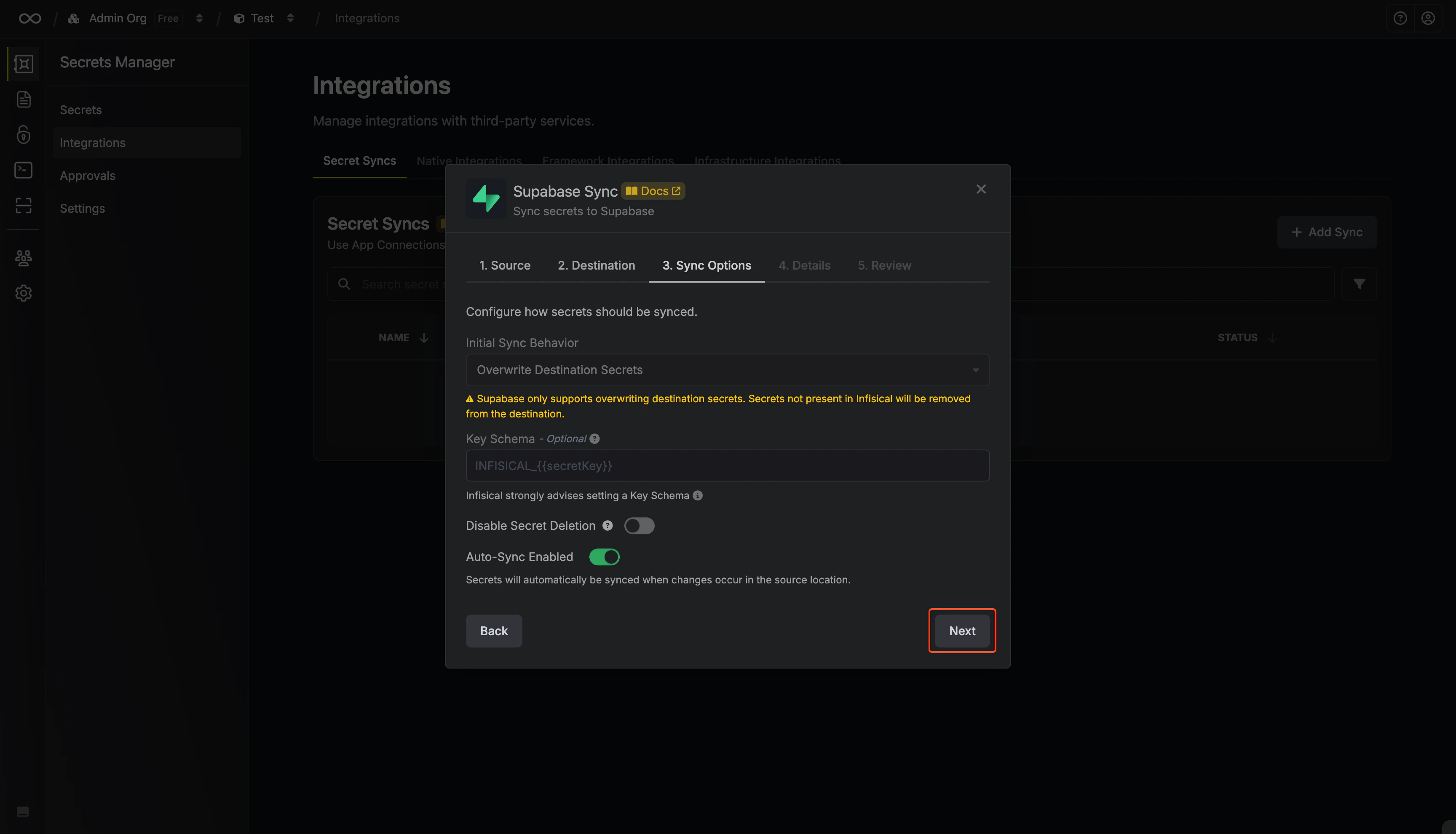 Configure Options