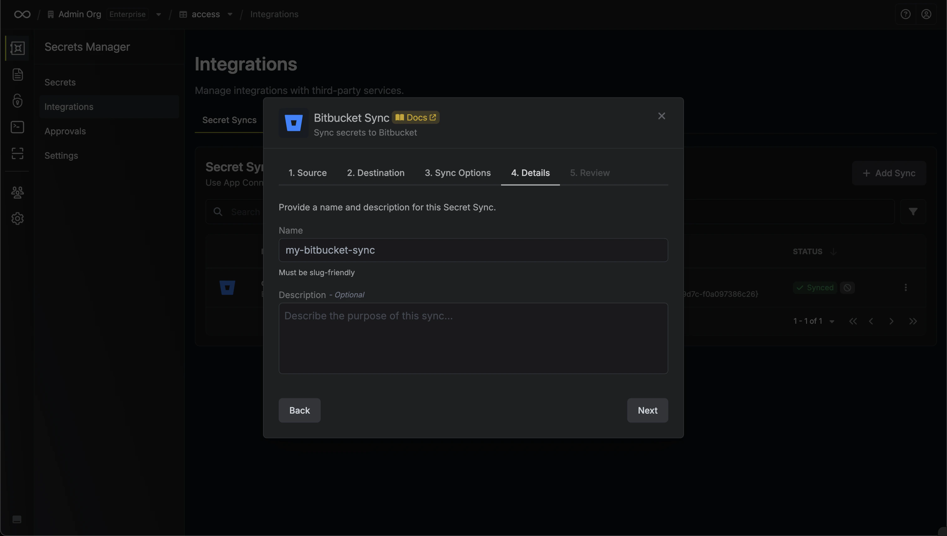 Configure Details