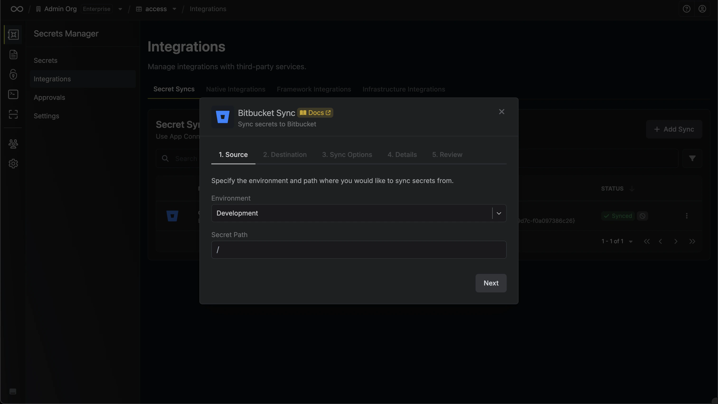 Configure Source