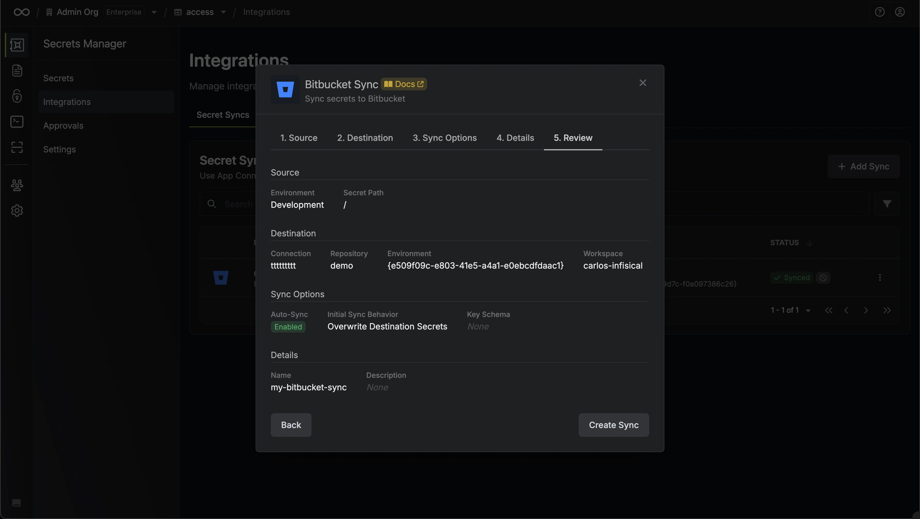 Review Configuration