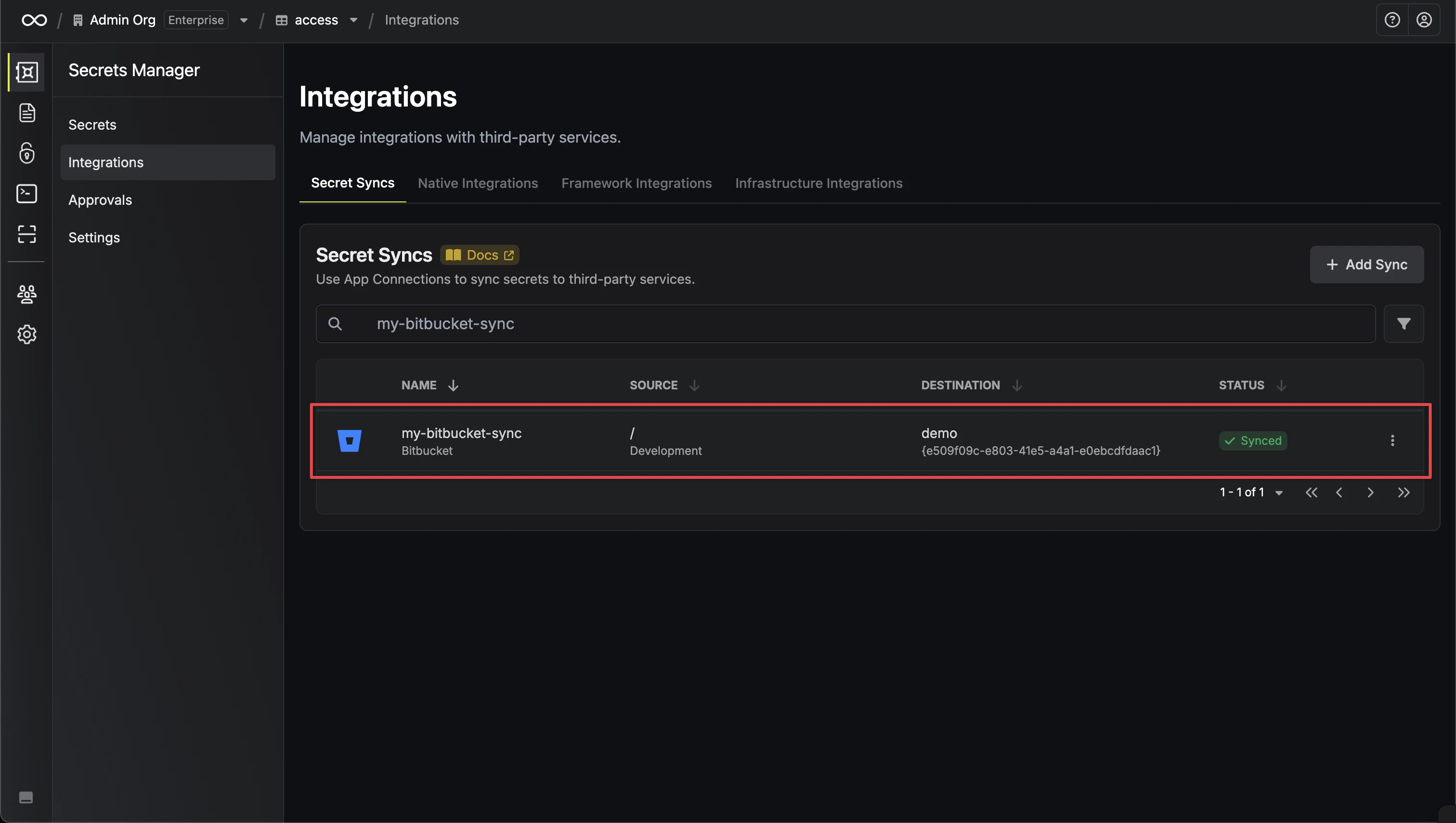Sync Created
