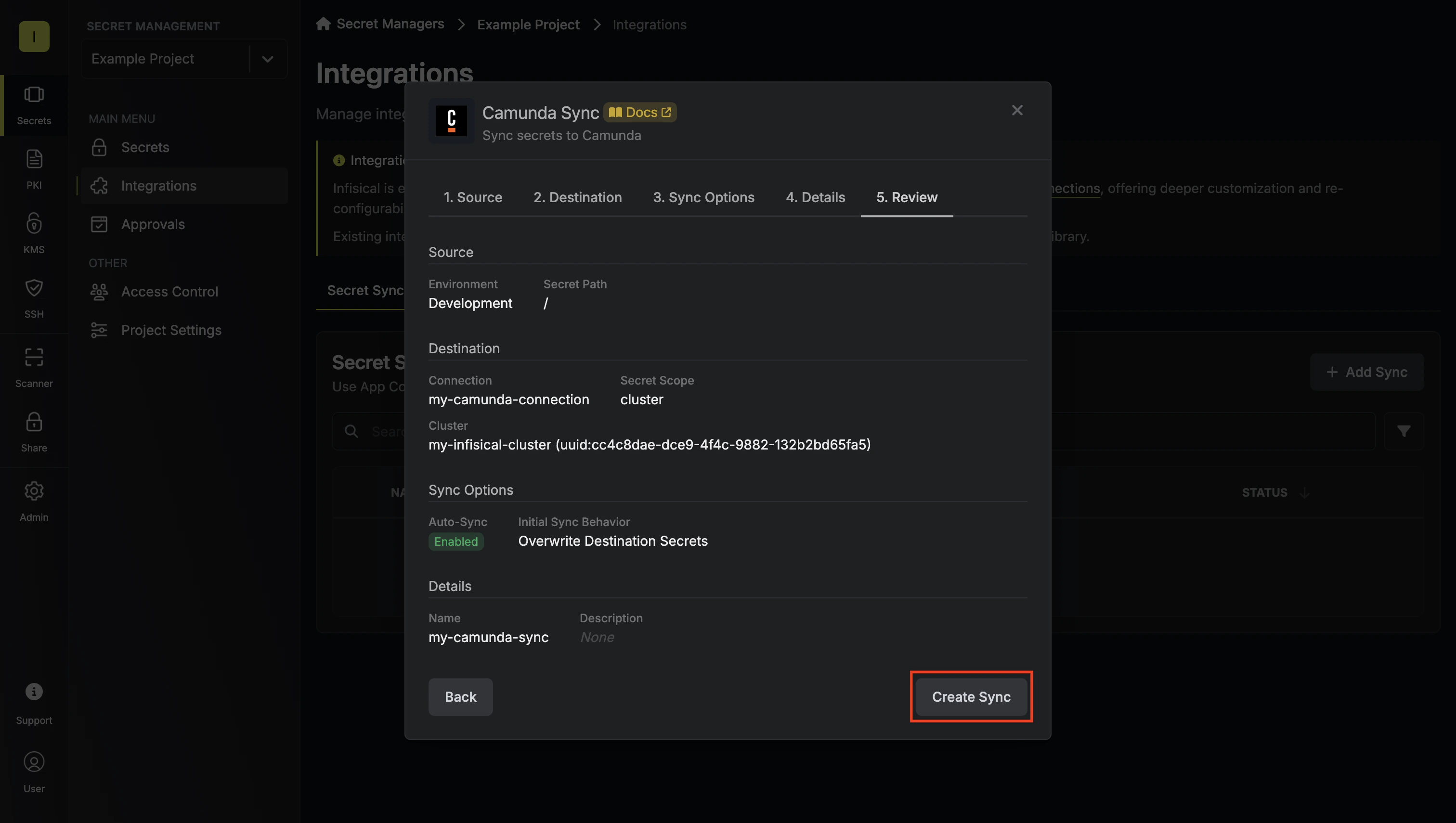Confirm Configuration