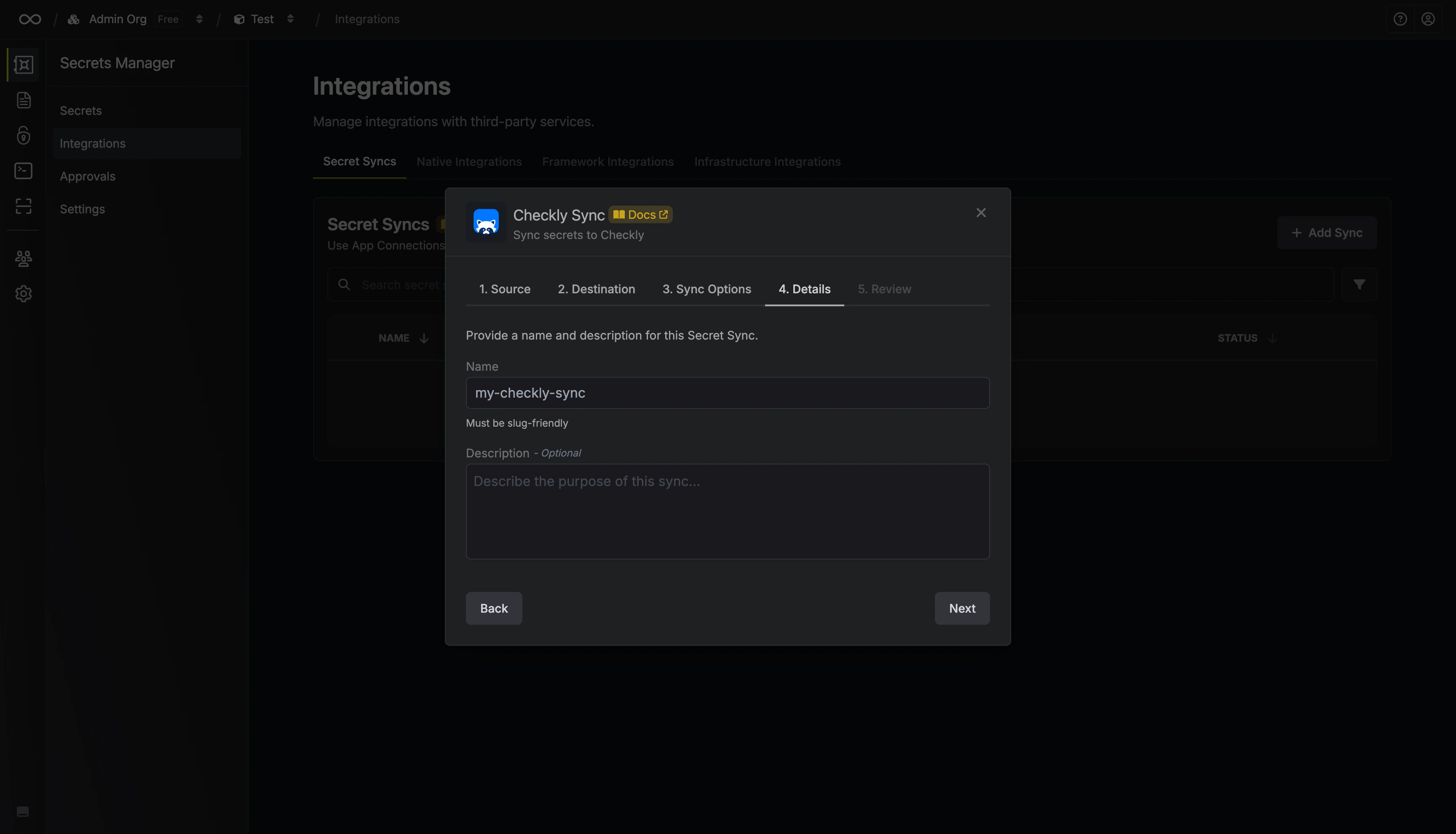 Configure Details