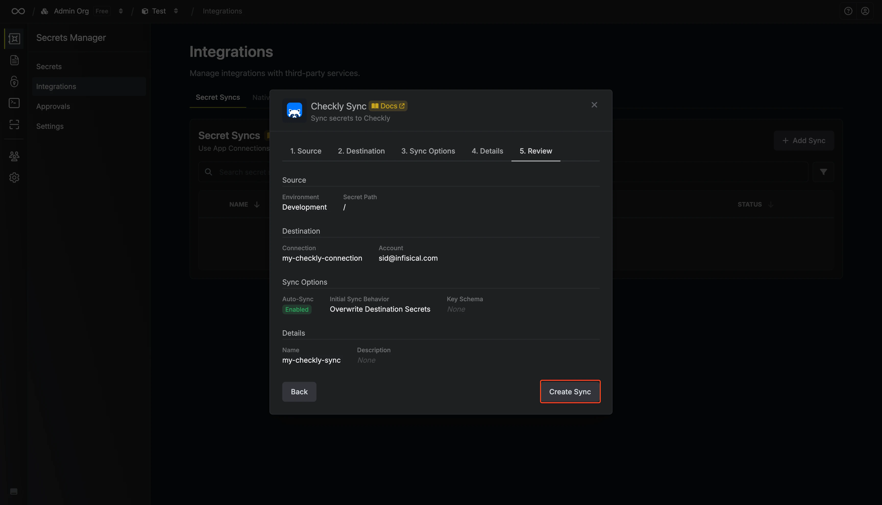 Review Configuration