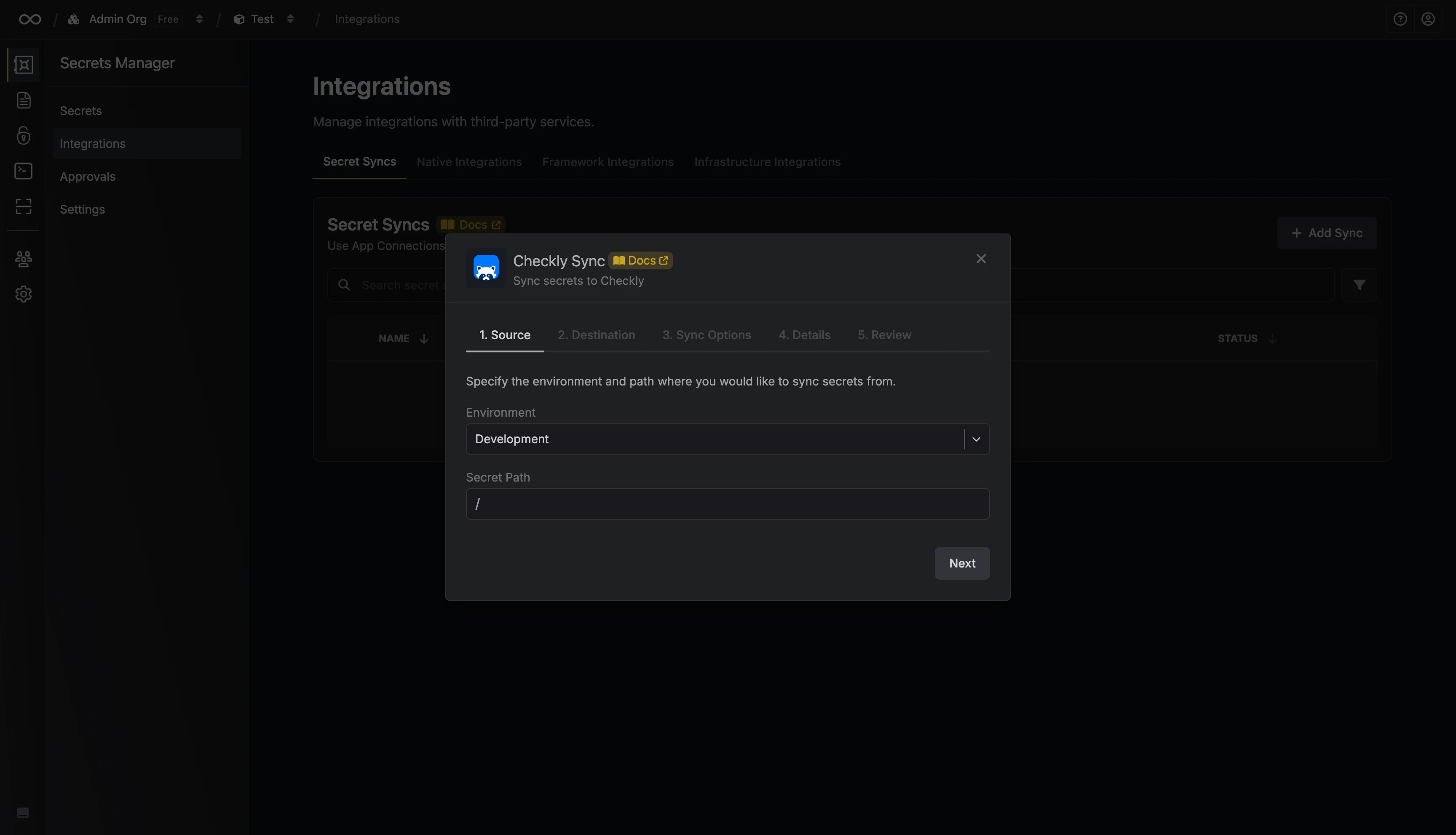 Configure Source