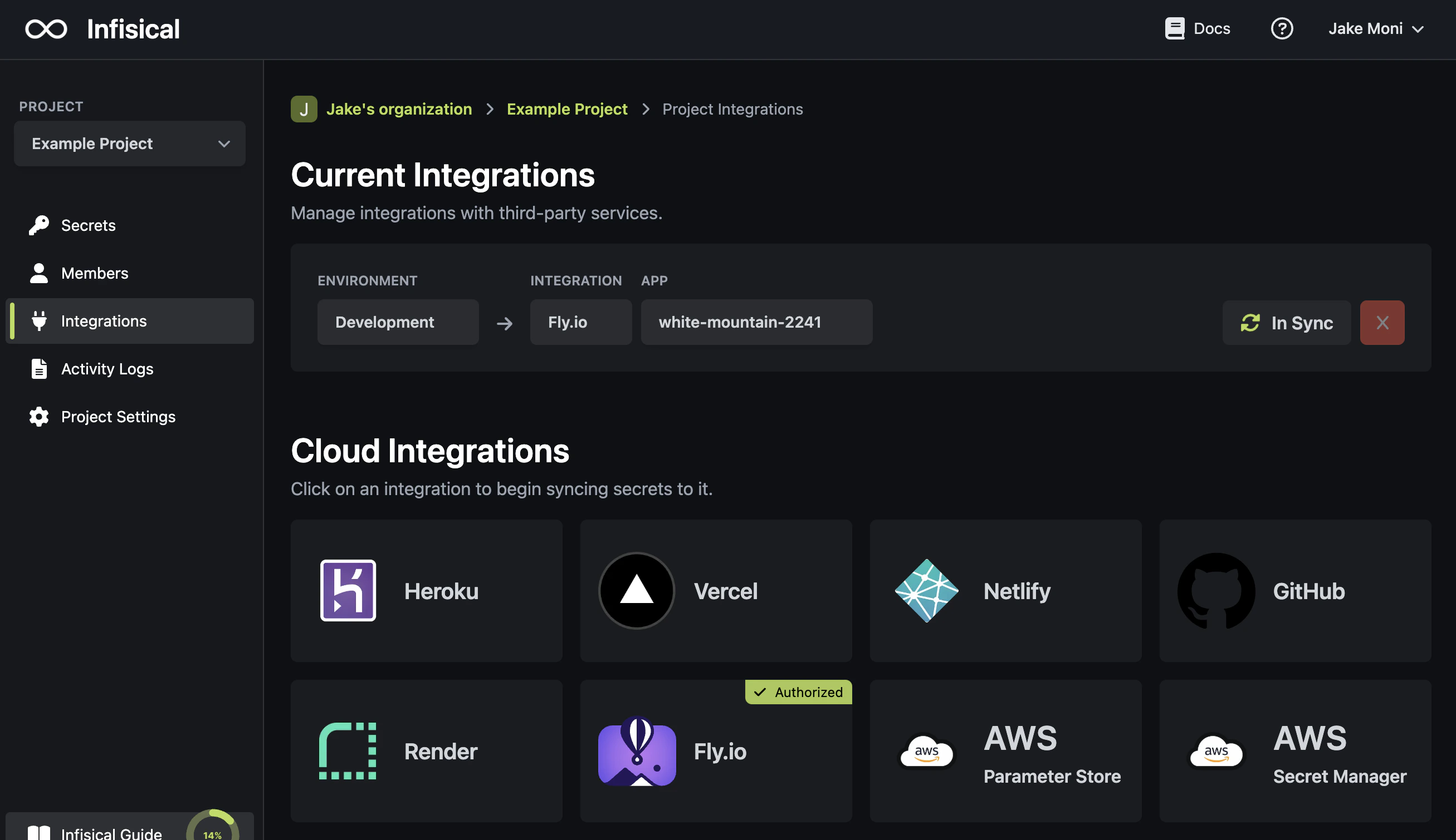 integrations fly