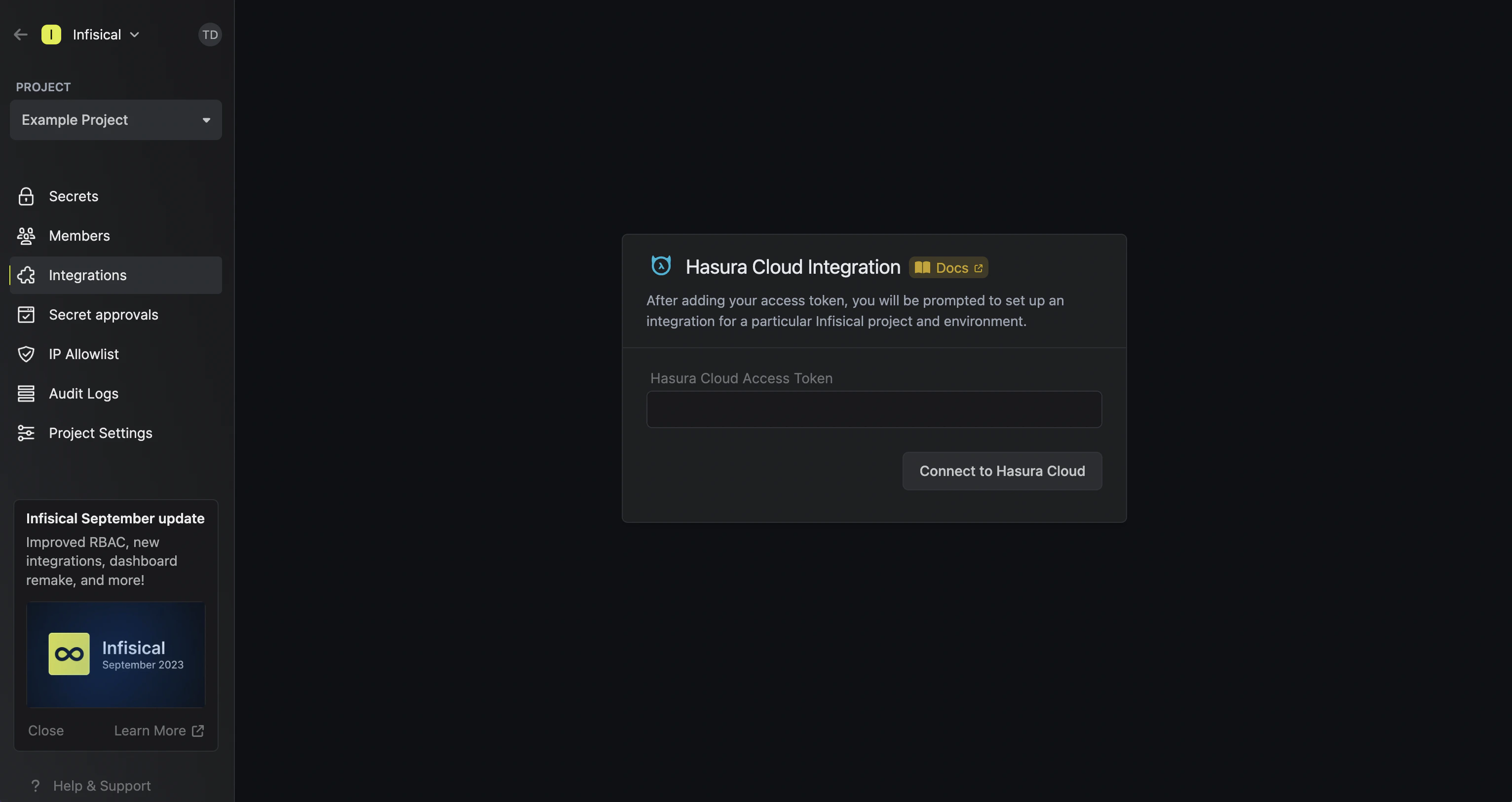 integrations hasura cloud authorization