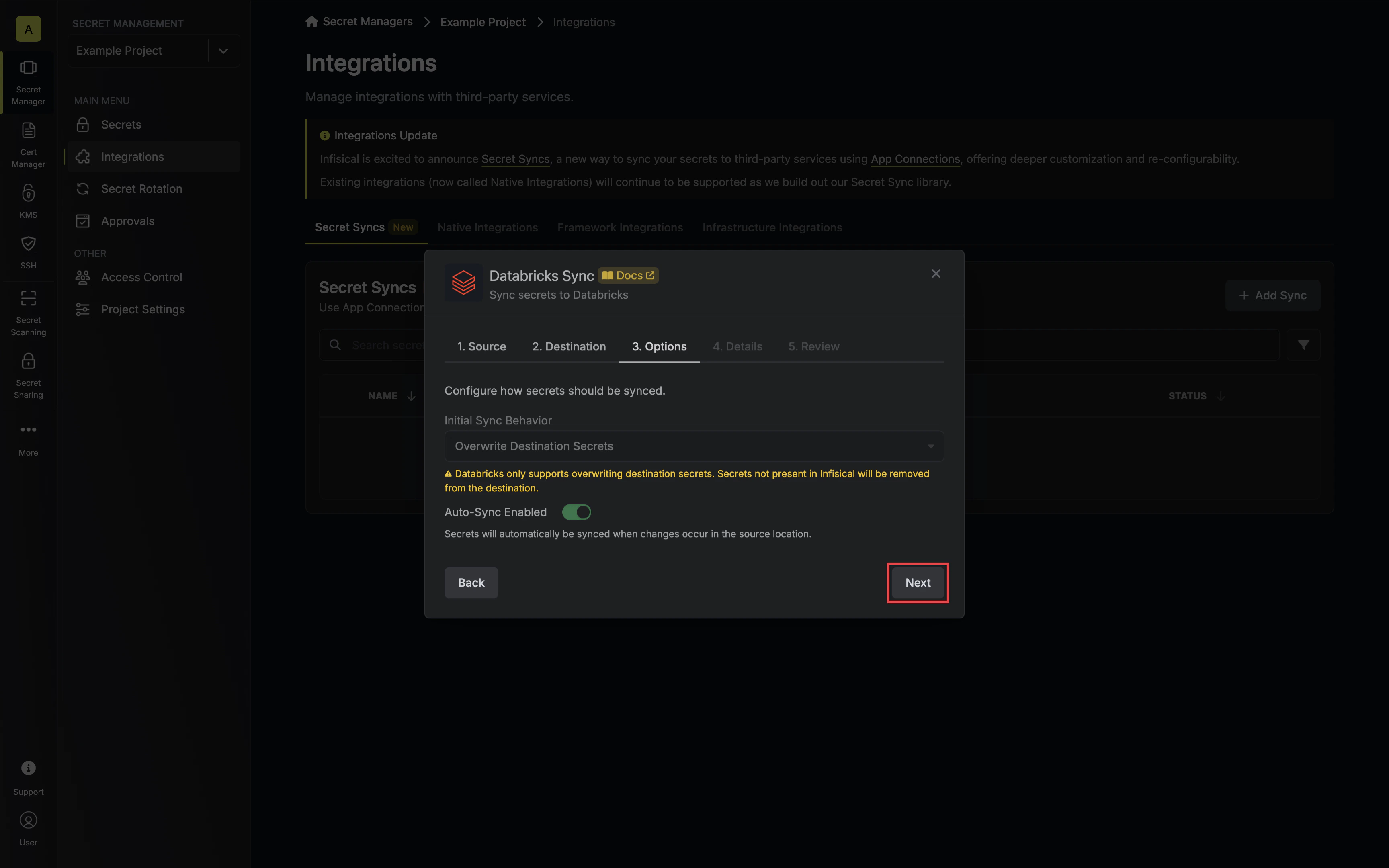 Configure Options