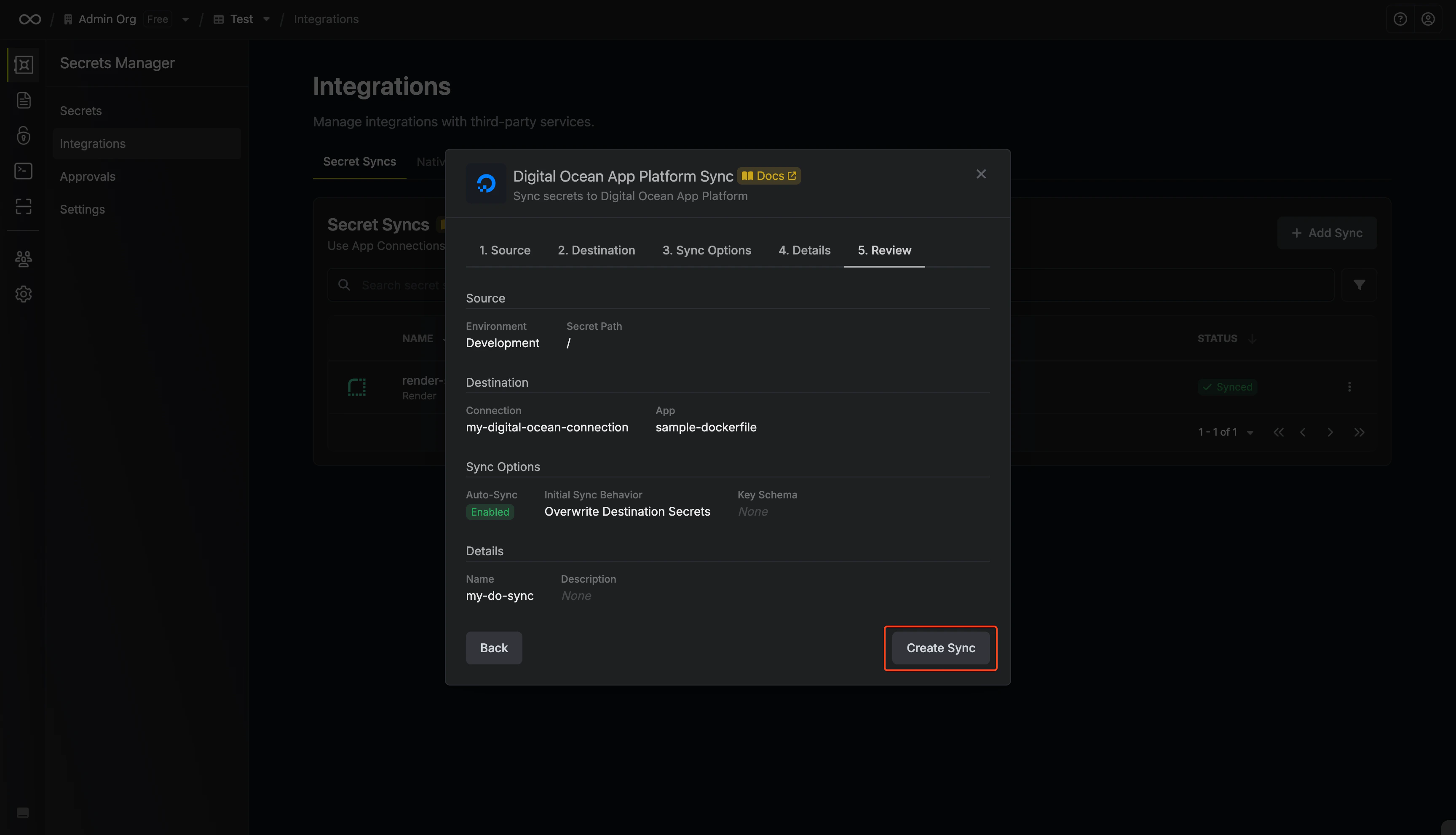 Review Configuration